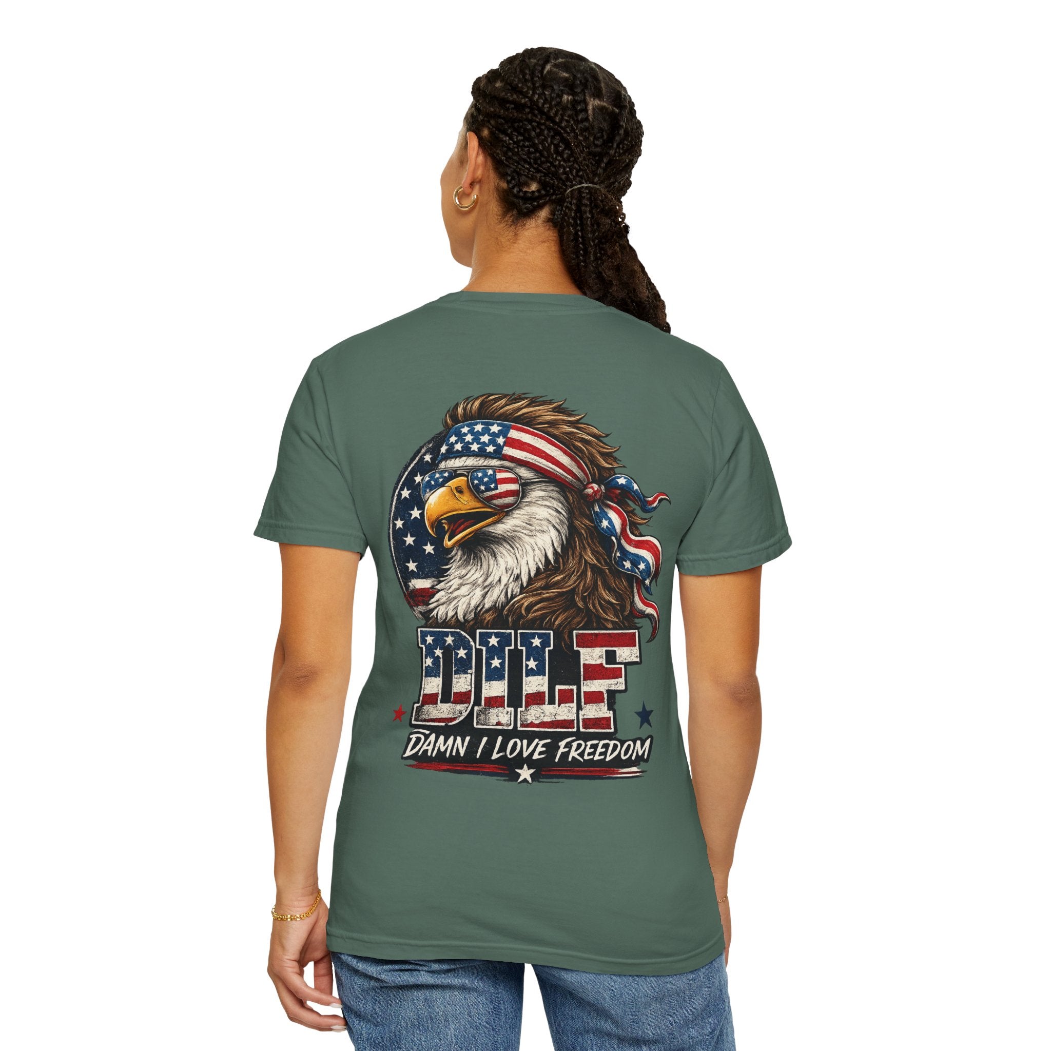 DILF Eagle T-Shirt — Patriotic "Damn I Love Freedom" Graphic Tee