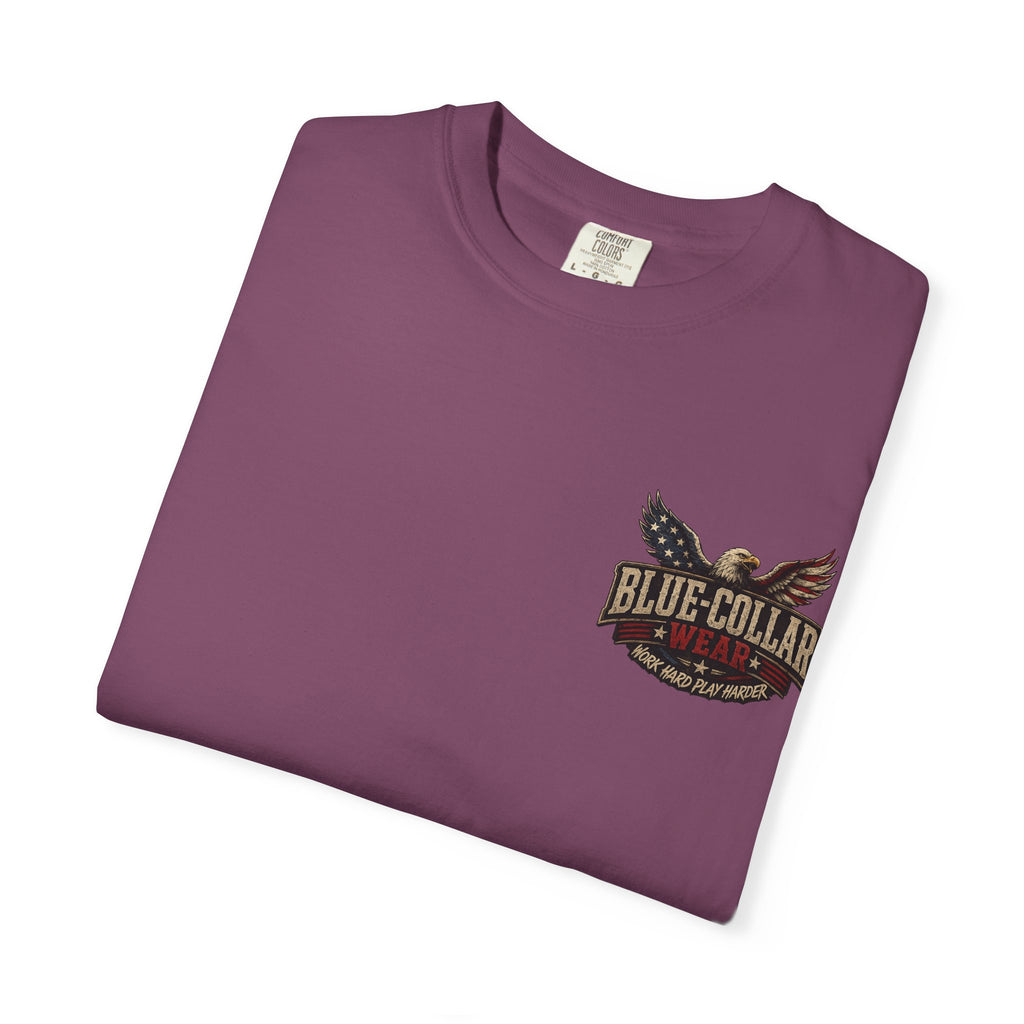 American Boot In Your Ass T-Shirt — 'Blue Collar' Patriotic Workwear Tee