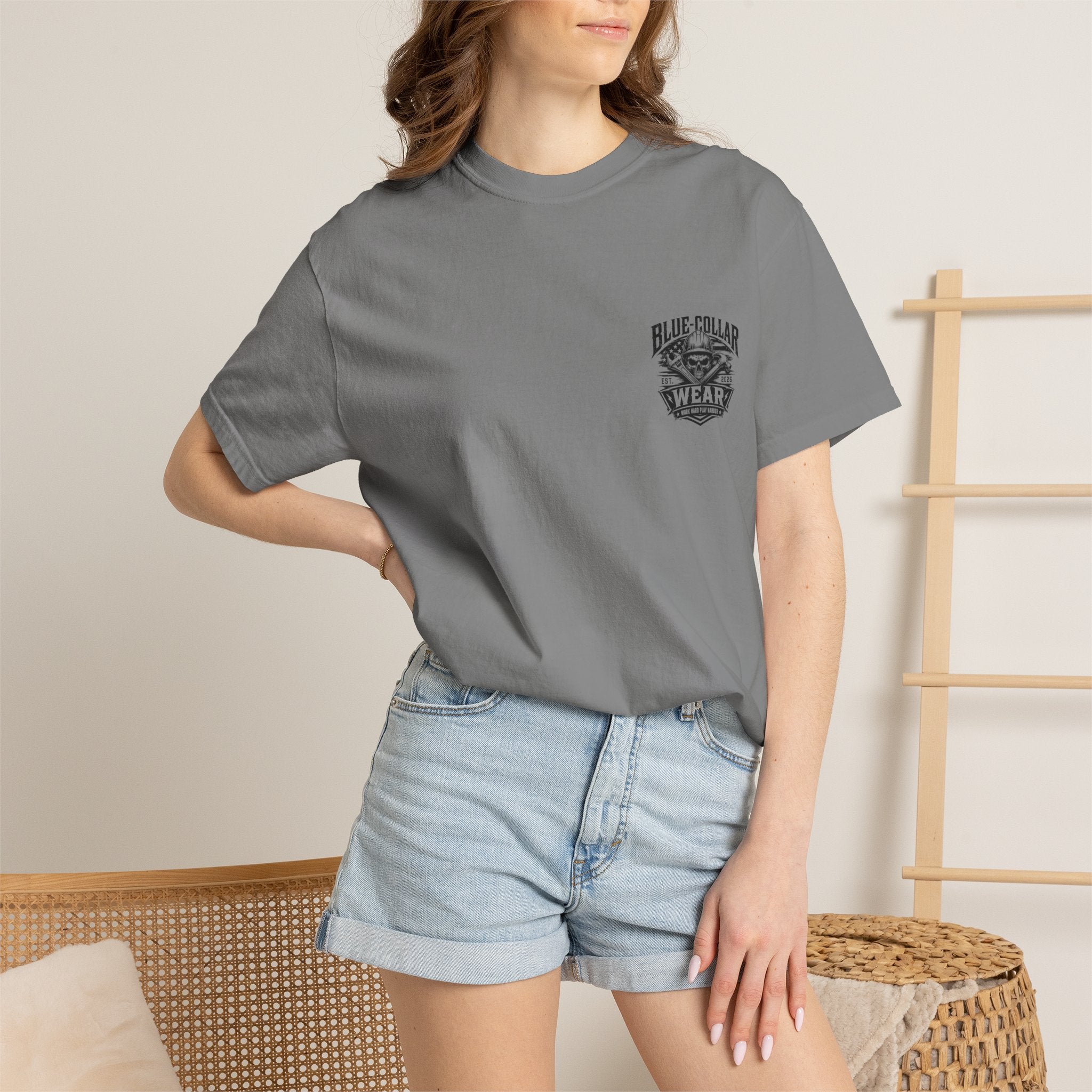 Oil Rig Illustration T-shirt | Fuck Fight Trip Pipe