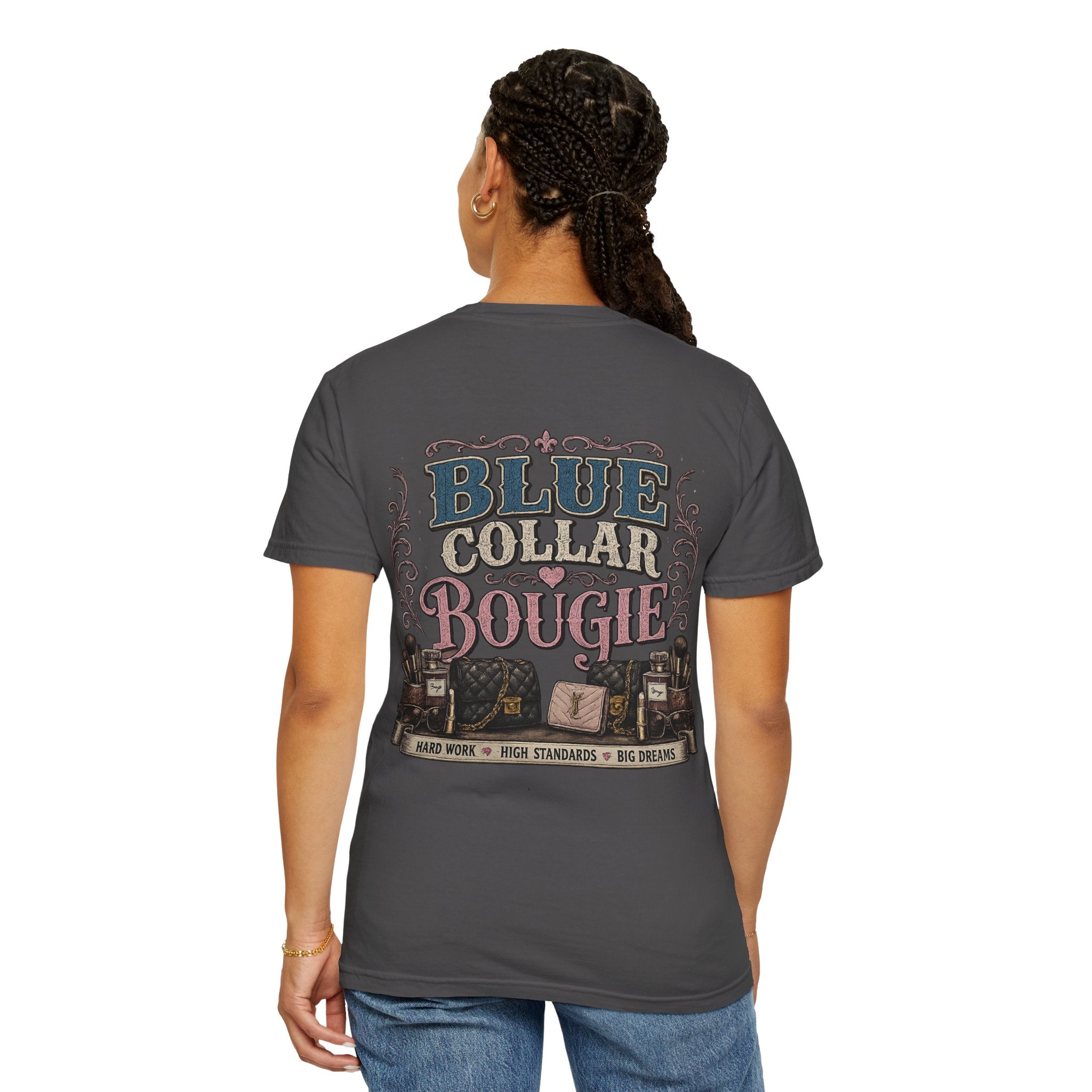 Blue Collar Bougie T-Shirt — Workwear Vintage Graphic Tee