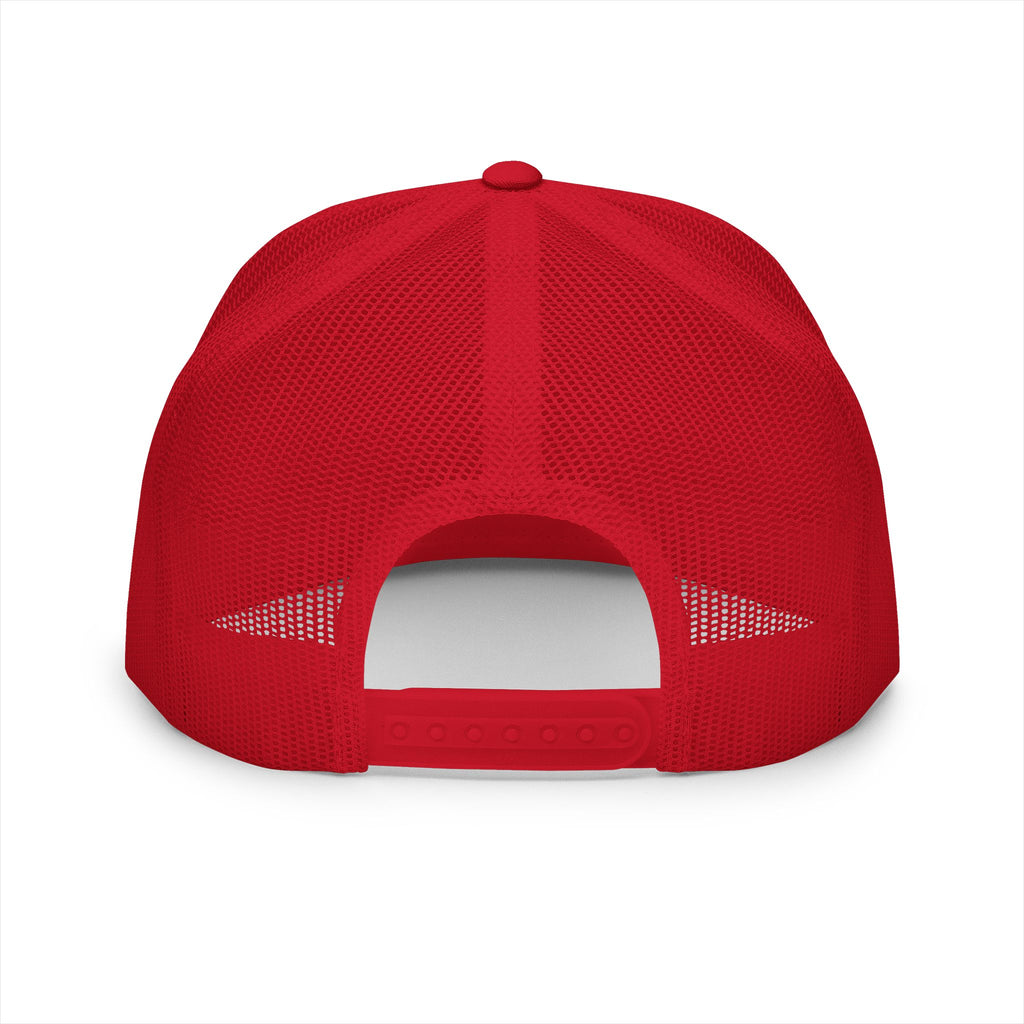 Blue Collar Wear Trucker Cap Mechanic — Workwear Skull Logo Mesh Snapback