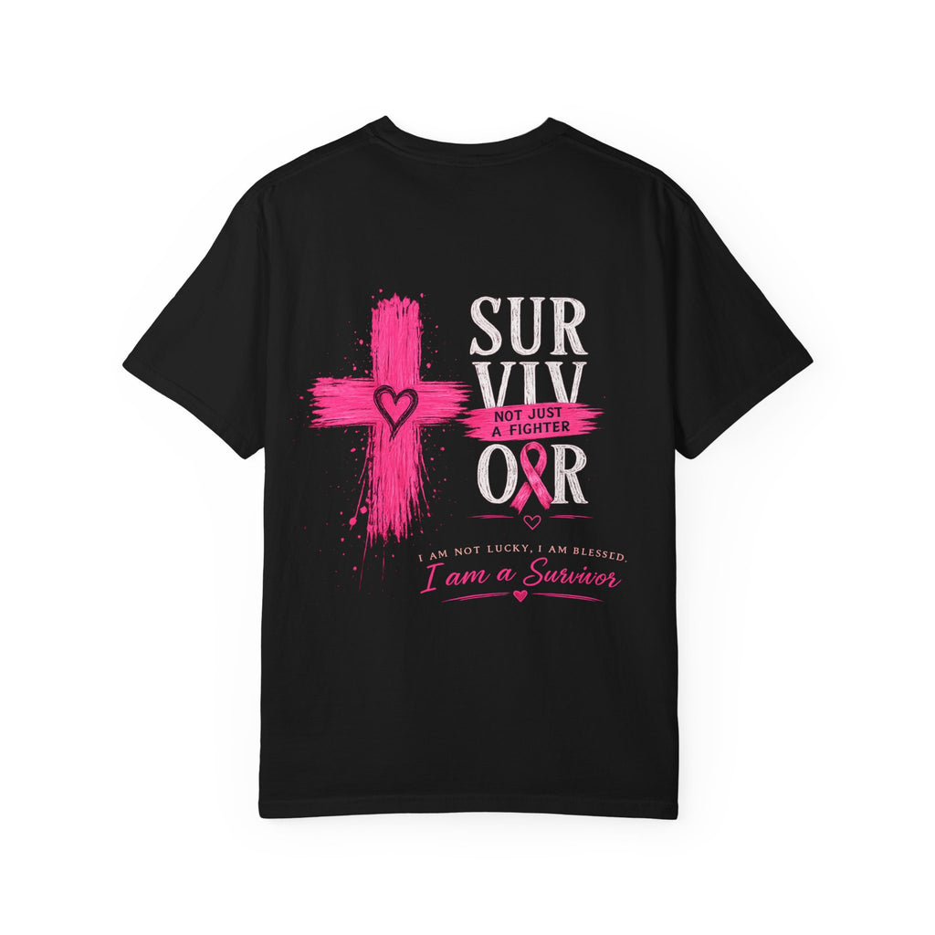 Breast Cancer Survivor T-Shirt — 'Survivor' Pink Ribbon Awareness Tee