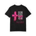 Breast Cancer Survivor T-Shirt — 'Survivor' Pink Ribbon Awareness Tee