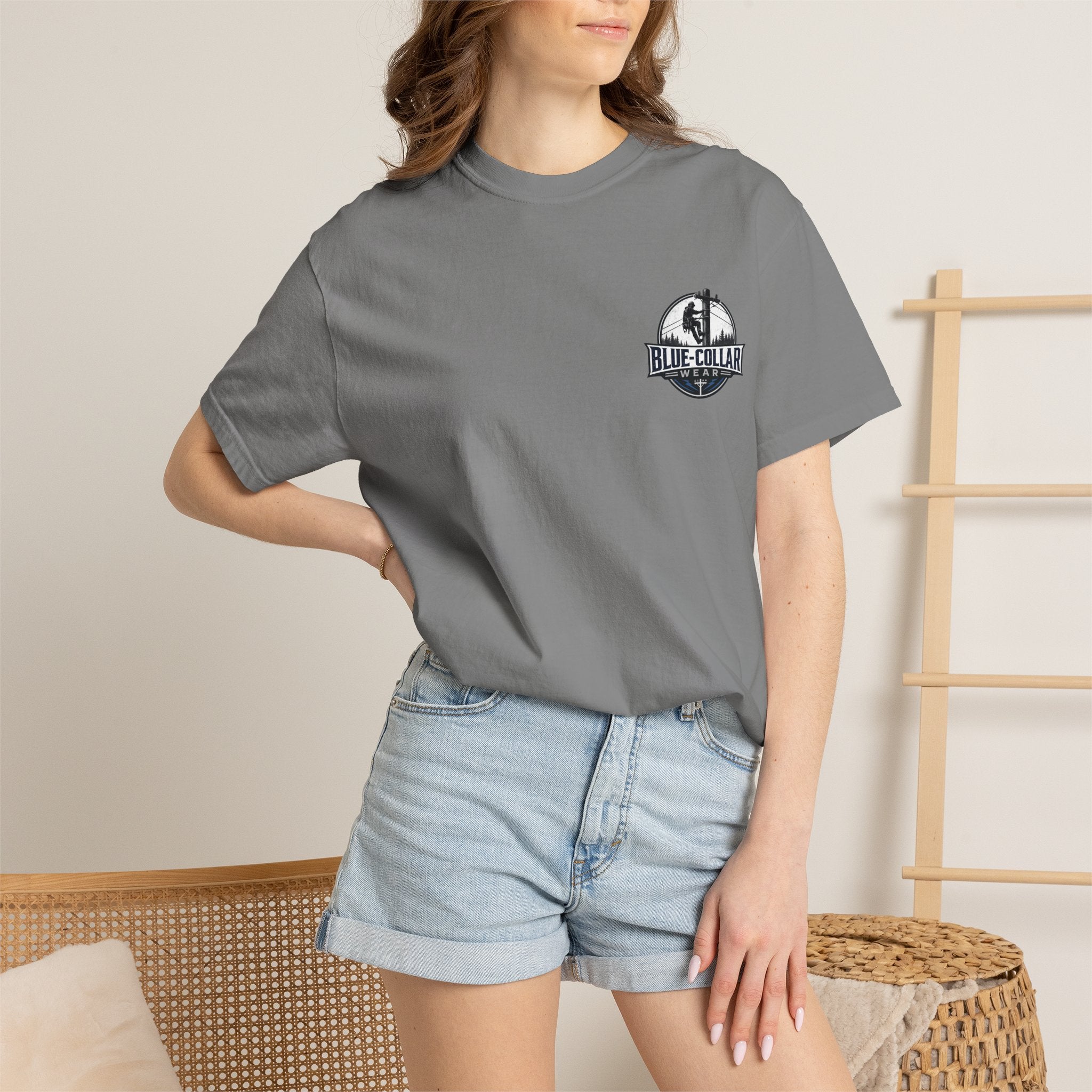 Blue-Collar Wear T-Shirt — Lineman Utility Work Tee