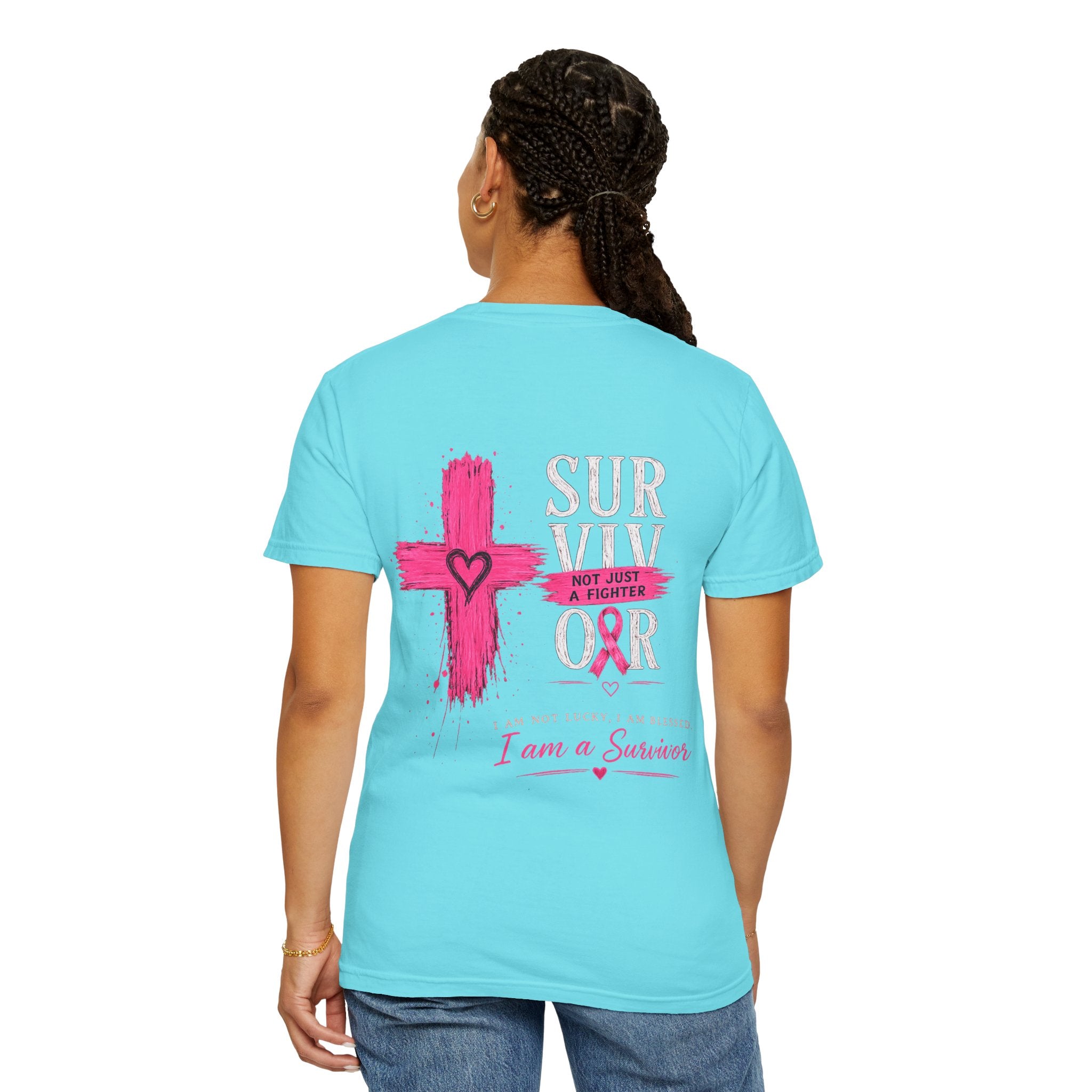 Breast Cancer Survivor T-Shirt — 'Survivor' Pink Ribbon Awareness Tee
