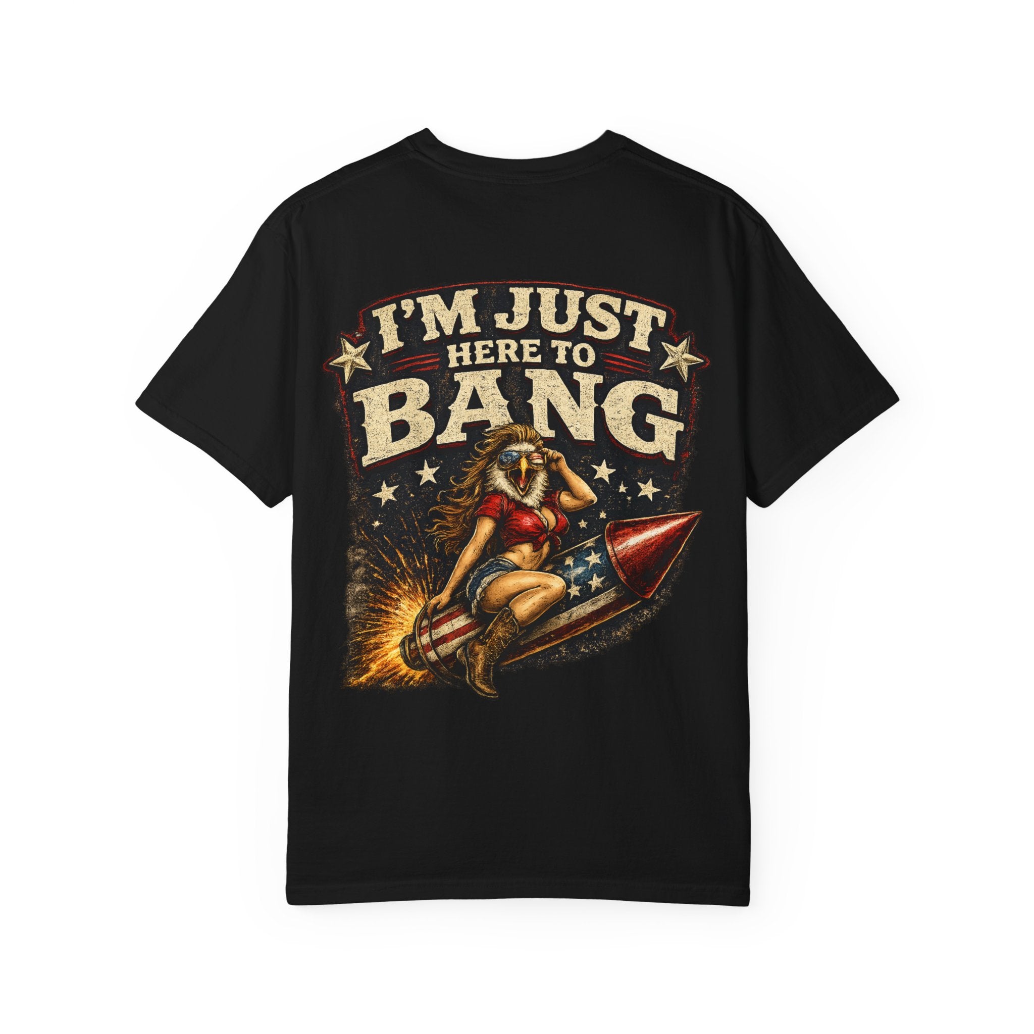 Vintage Pinup 'I'm Just Here to Bang' T‑Shirt