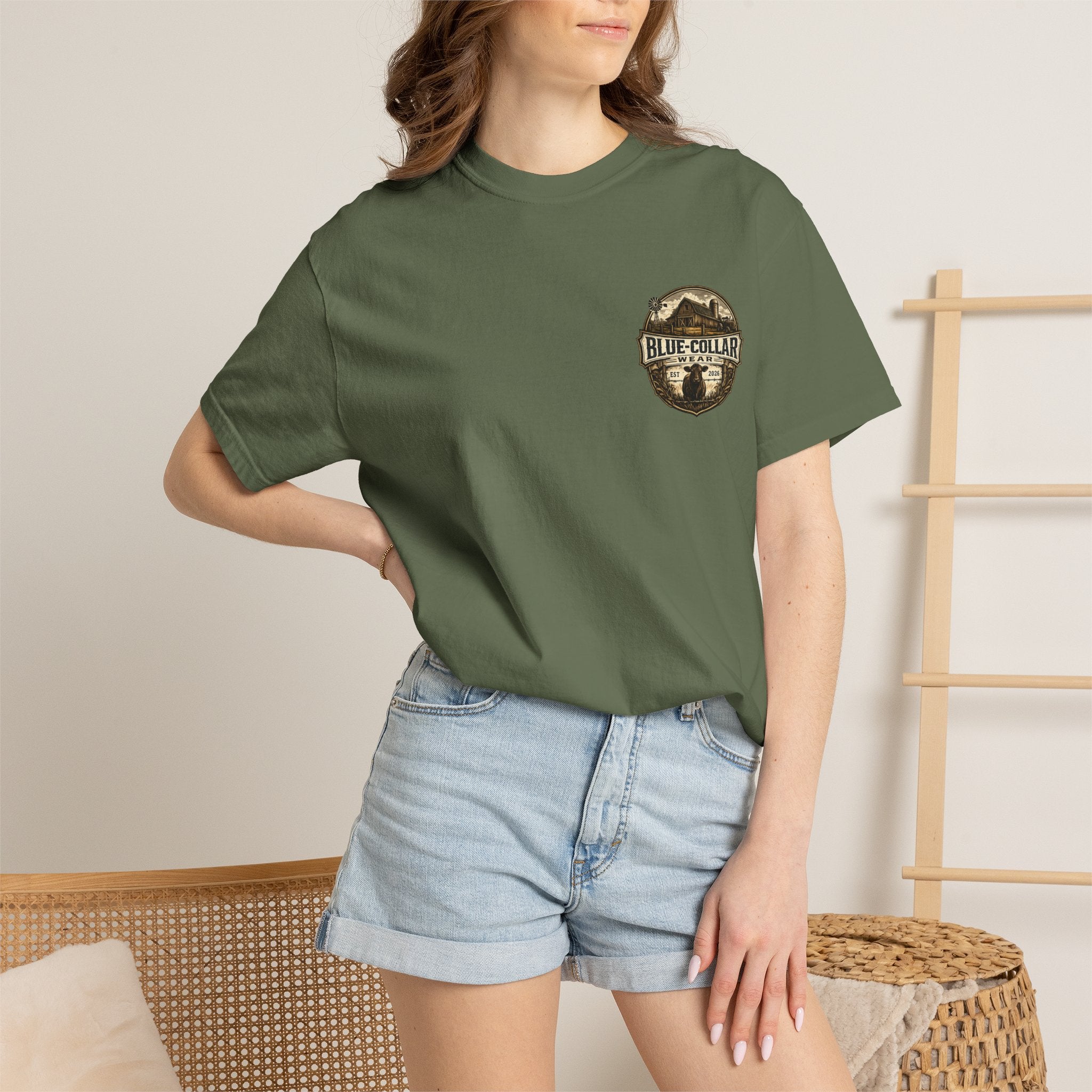 Blue-Collar Wear T-Shirt — RANCHER Workwear Tee (Est. 2026)