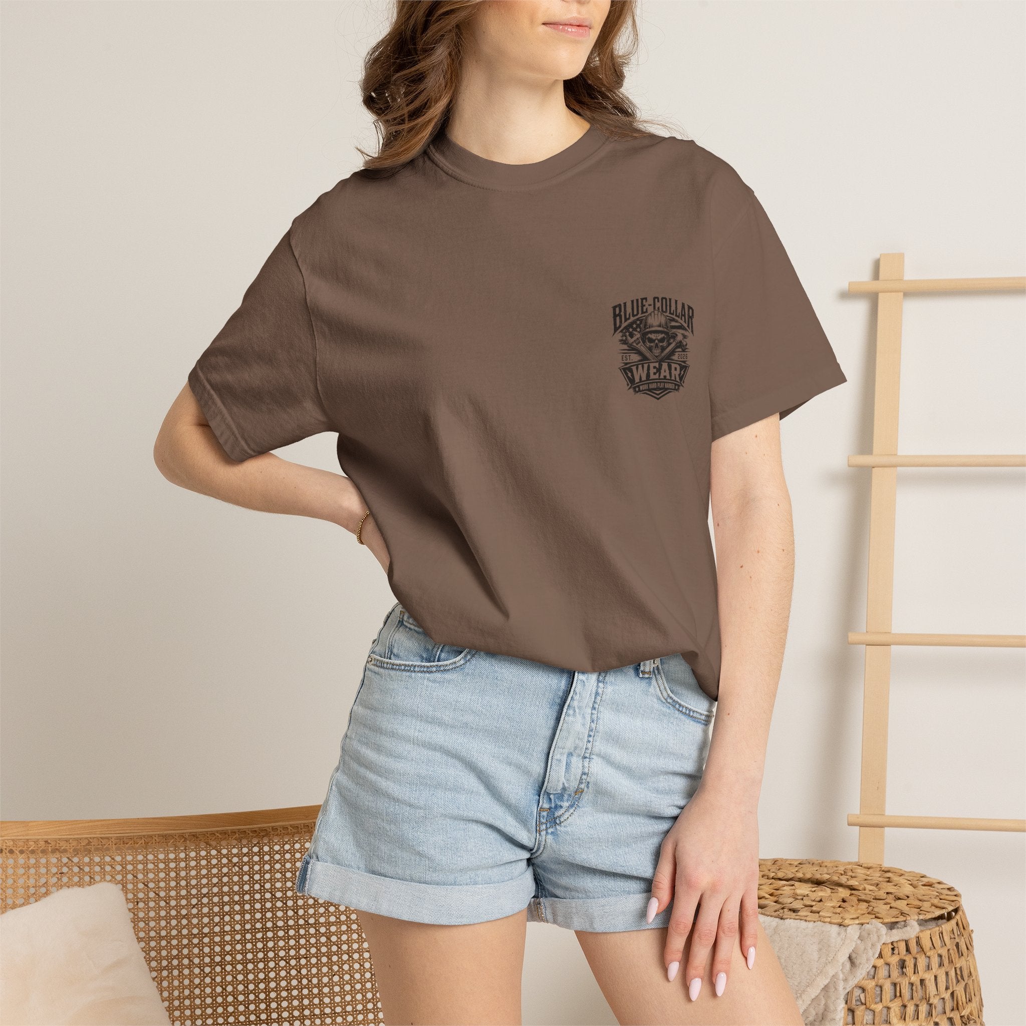 Oil Rig Illustration T-shirt | Fuck Fight Trip Pipe