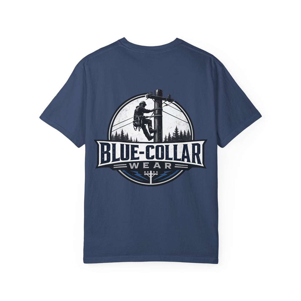Blue-Collar Wear T-Shirt — Lineman Utility Work Tee