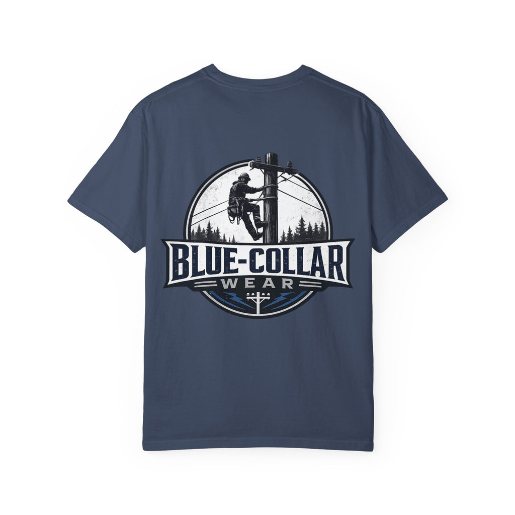 Blue-Collar Wear T-Shirt — Lineman Utility Work Tee