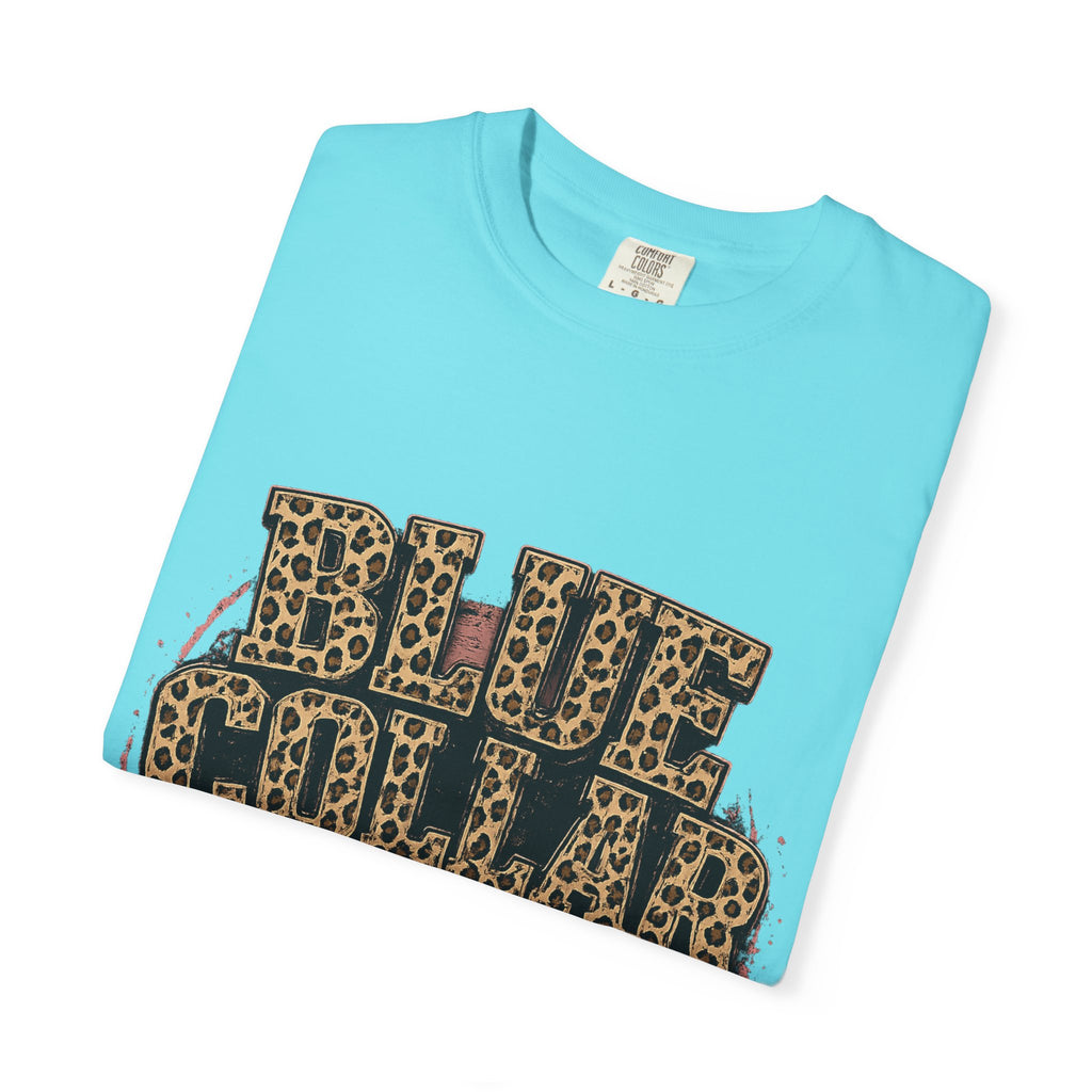Blue Collar Wife T-Shirt — Leopard Print "Blue Collar Wife" Graphic Tee