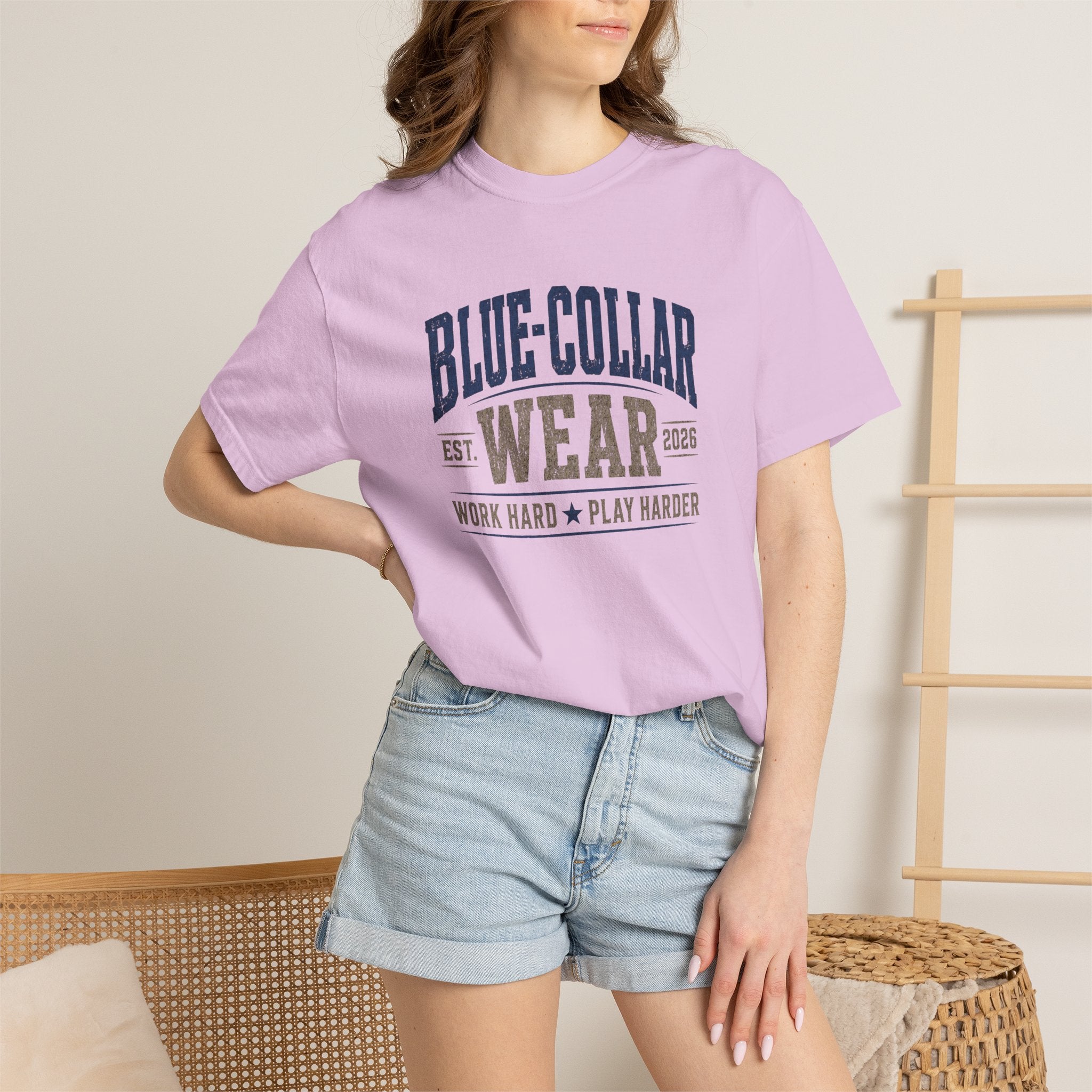 Blue-Collar Wear "Lord Just Get Us Through Hell Week" Work T-Shirt