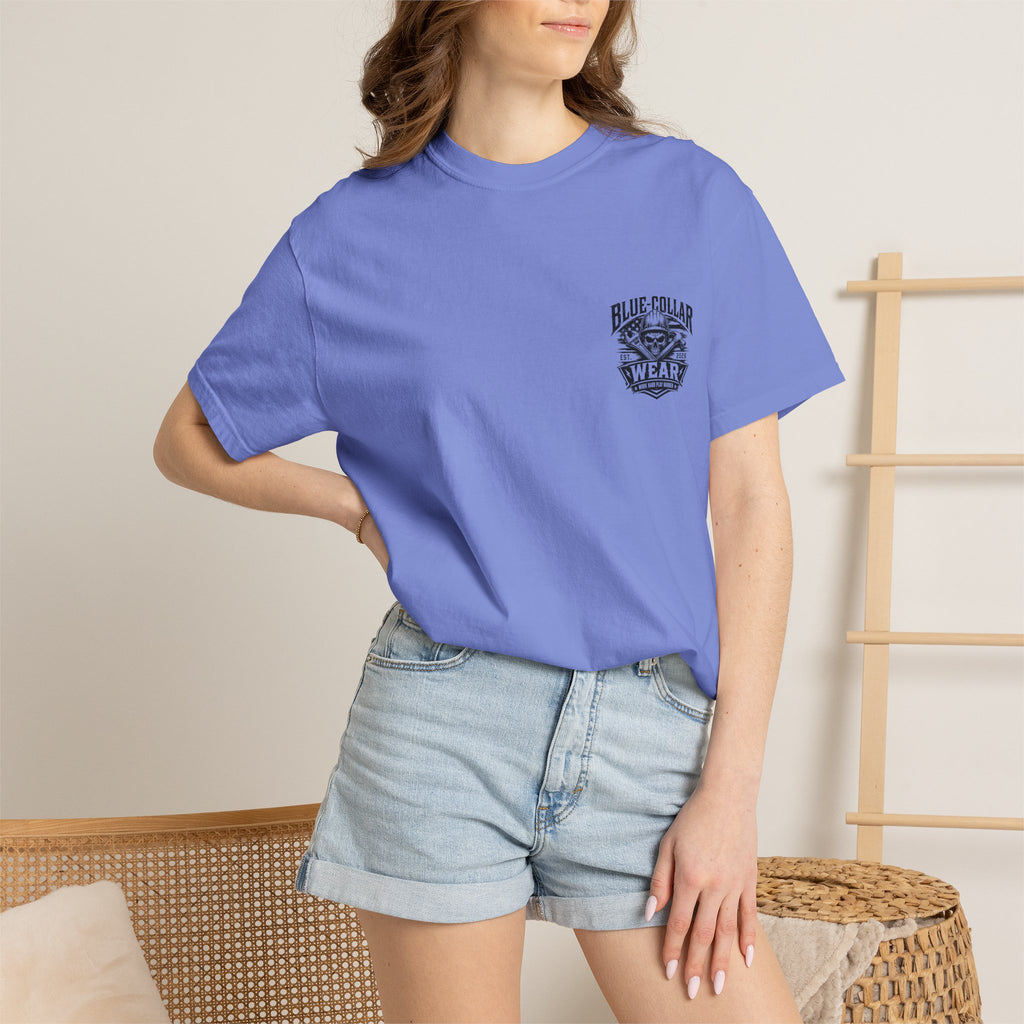 Oil Rig Illustration T-shirt | Fuck Fight Trip Pipe