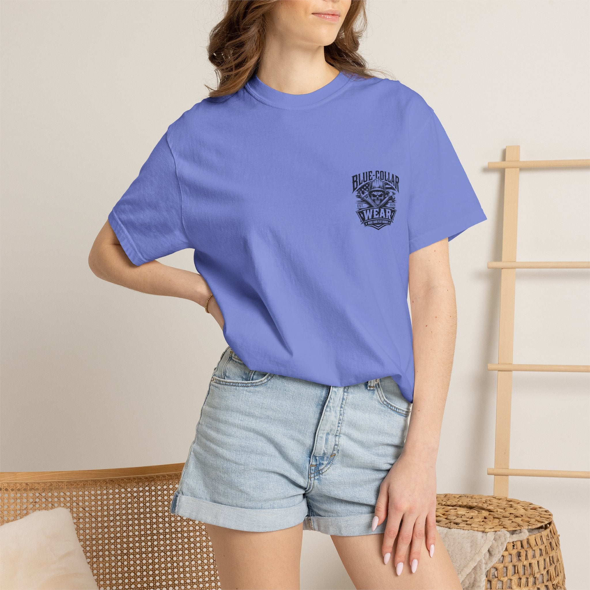 Oil Rig Illustration T-shirt | Fuck Fight Trip Pipe