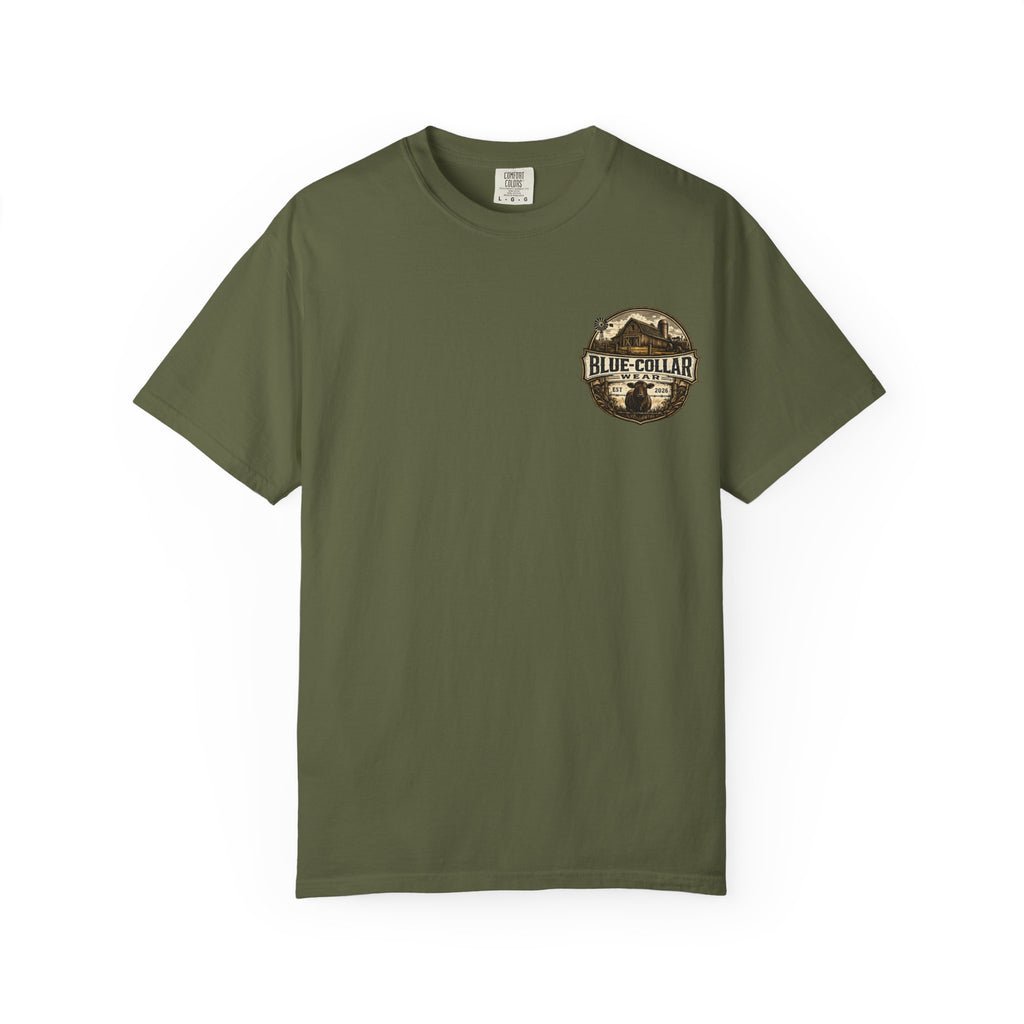 Blue-Collar Wear T-Shirt — RANCHER Workwear Tee (Est. 2026)