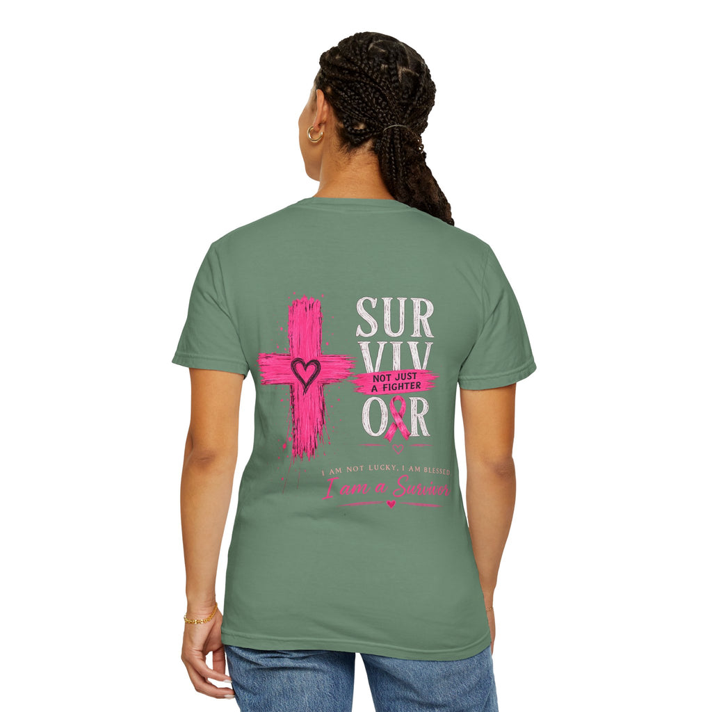 Breast Cancer Survivor T-Shirt — 'Survivor' Pink Ribbon Awareness Tee