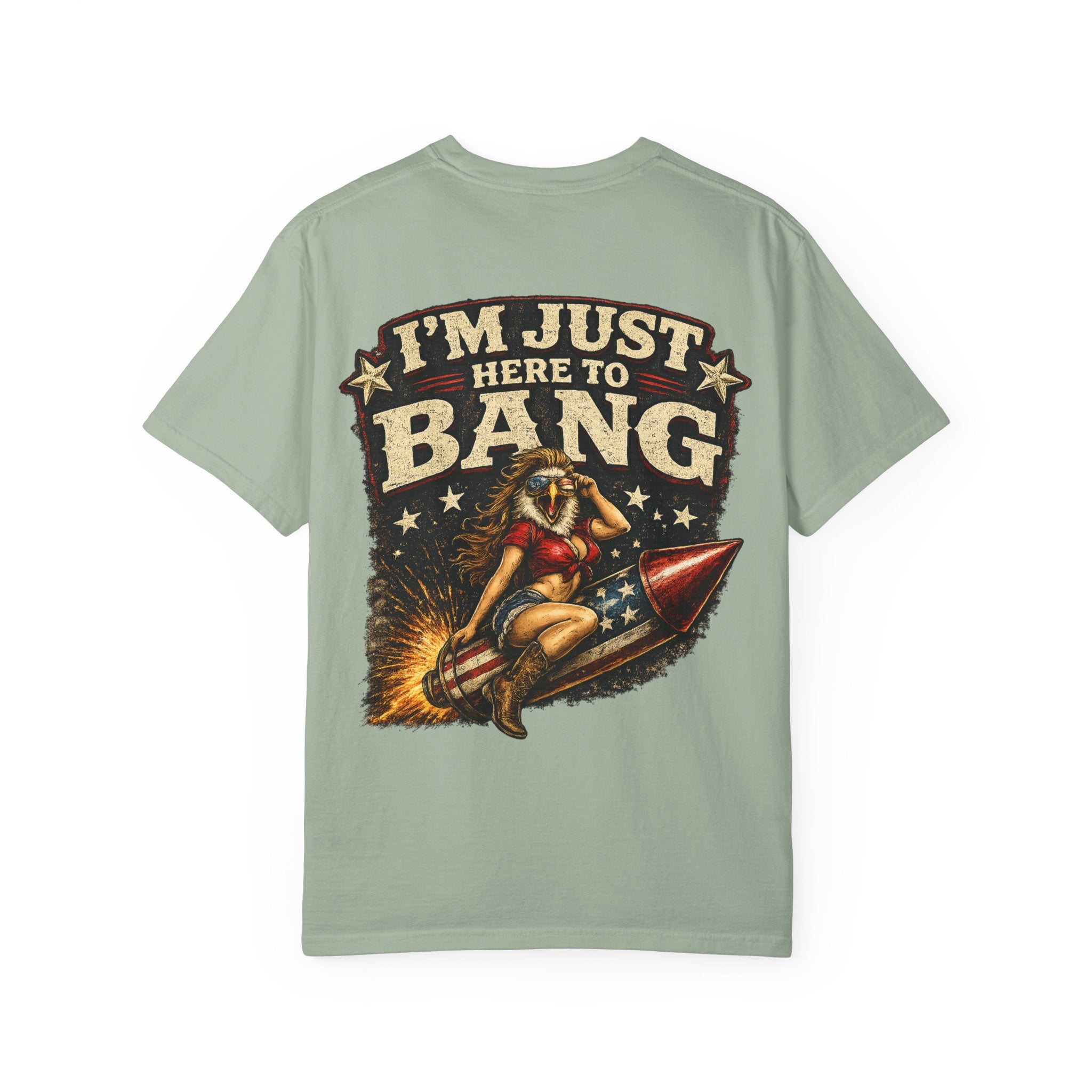 Vintage Pinup 'I'm Just Here to Bang' T‑Shirt