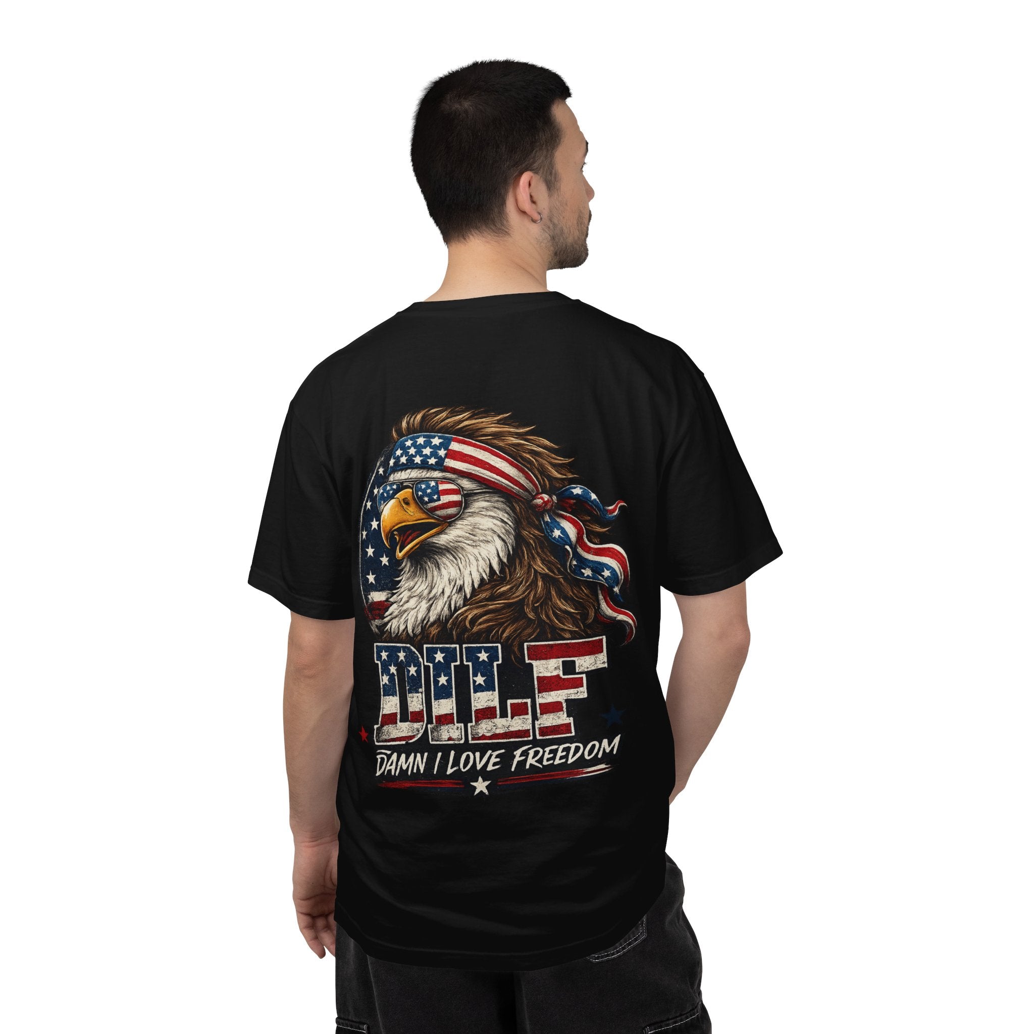 DILF Eagle T-Shirt — Patriotic "Damn I Love Freedom" Graphic Tee