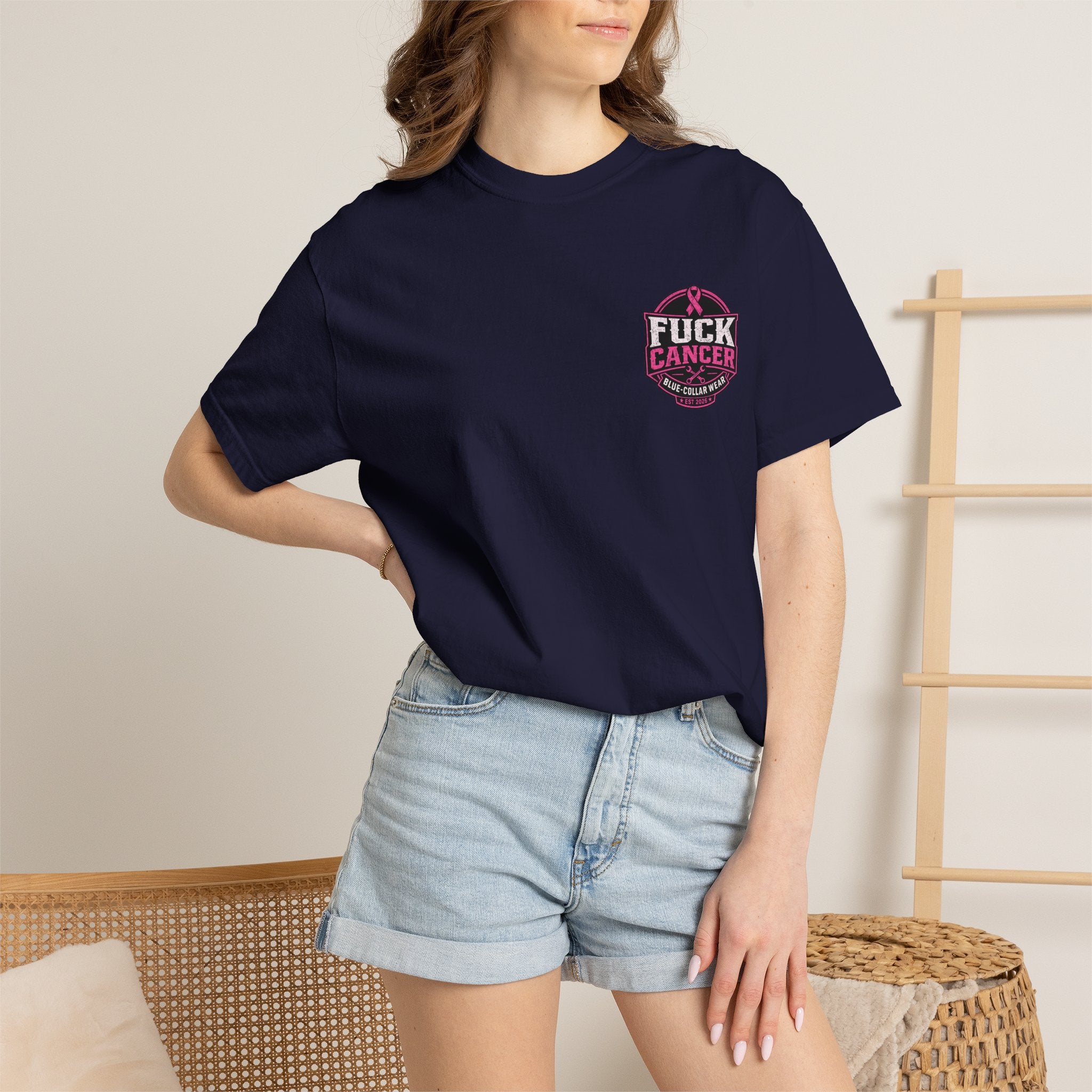 Fuck Cancer T-Shirt — Pink Ribbon Awareness Graphic Tee