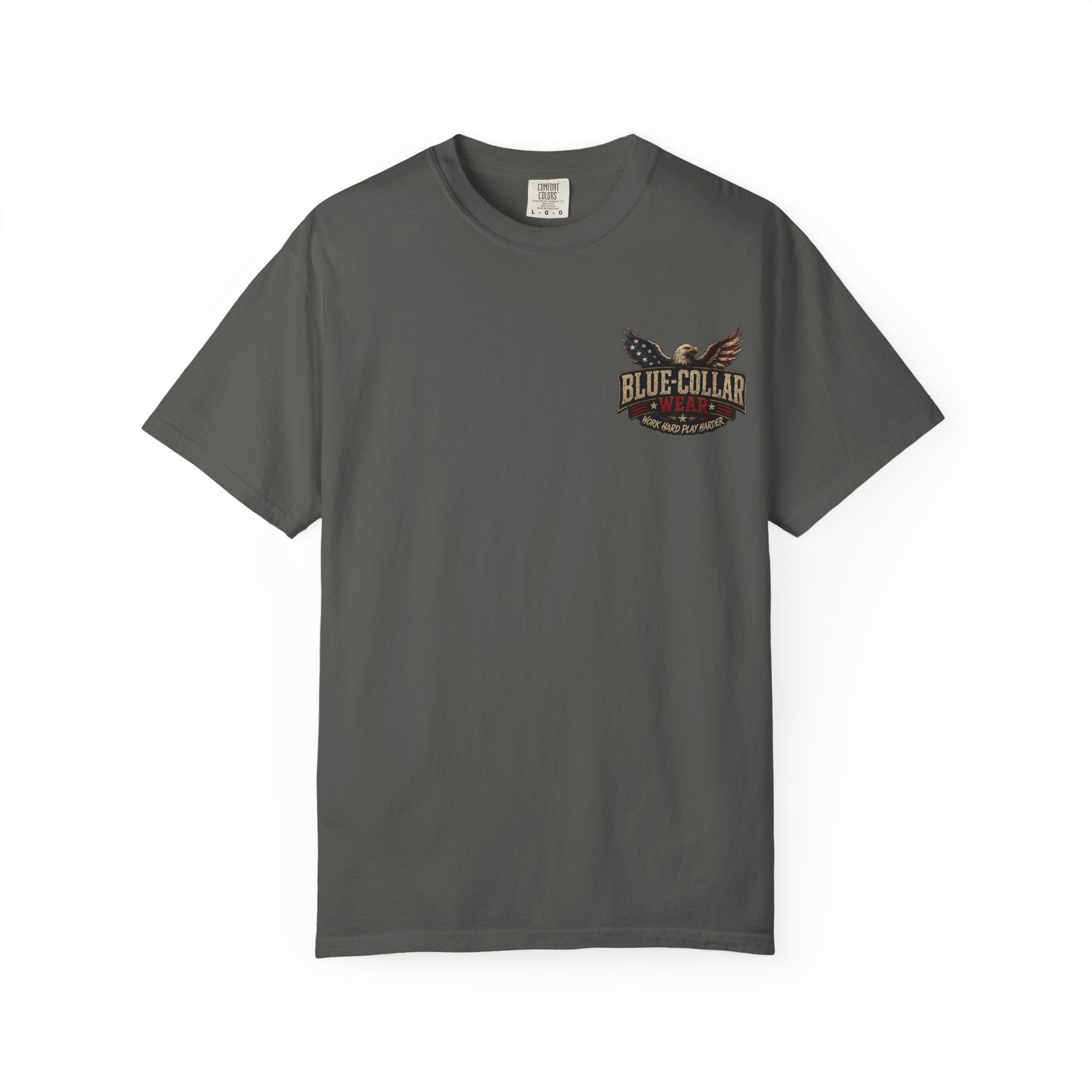 American Boot In Your Ass T-Shirt — 'Blue Collar' Patriotic Workwear Tee