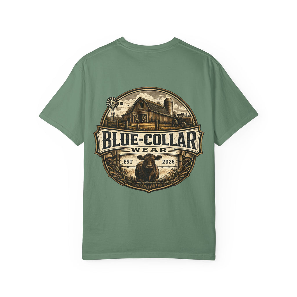 Blue-Collar Wear T-Shirt — RANCHER Workwear Tee (Est. 2026)