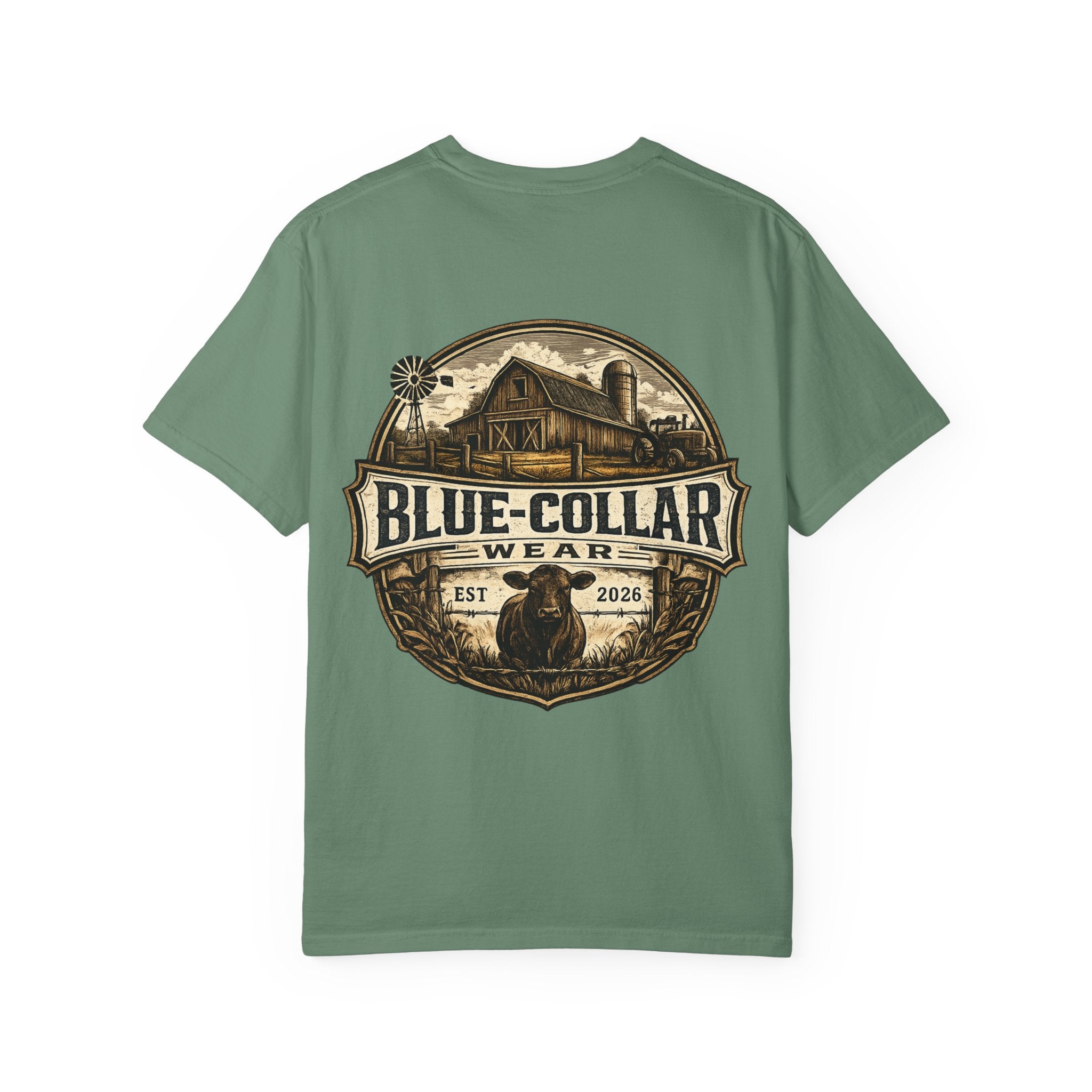 Blue-Collar Wear T-Shirt — RANCHER Workwear Tee (Est. 2026)