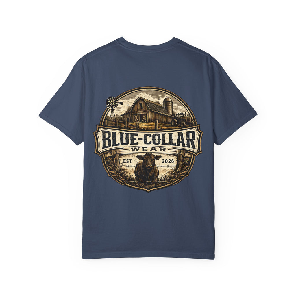 Blue-Collar Wear T-Shirt — RANCHER Workwear Tee (Est. 2026)