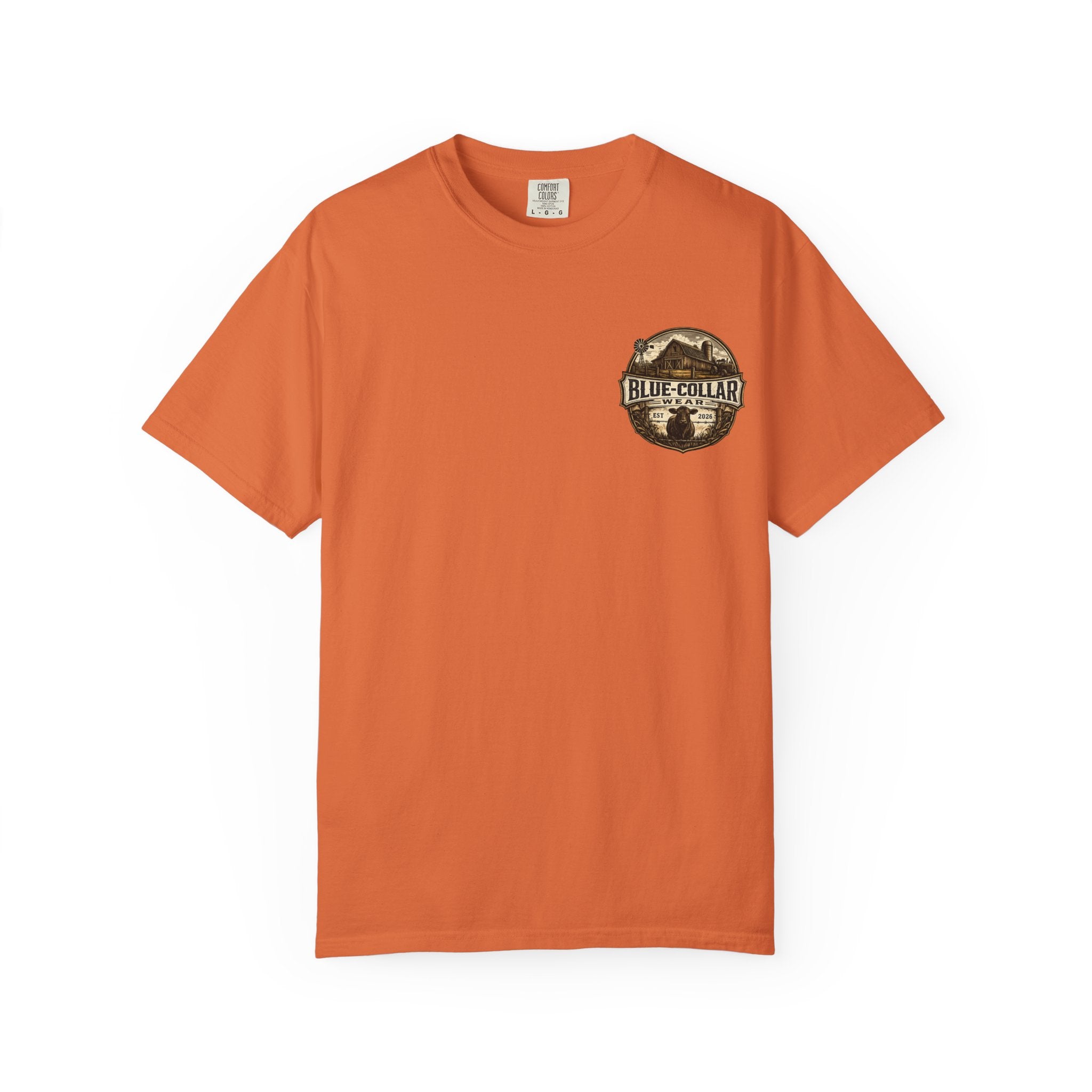 Blue-Collar Wear T-Shirt — RANCHER Workwear Tee (Est. 2026)