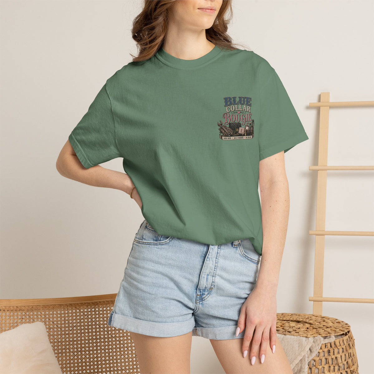 Blue Collar Bougie T-Shirt — Workwear Vintage Graphic Tee