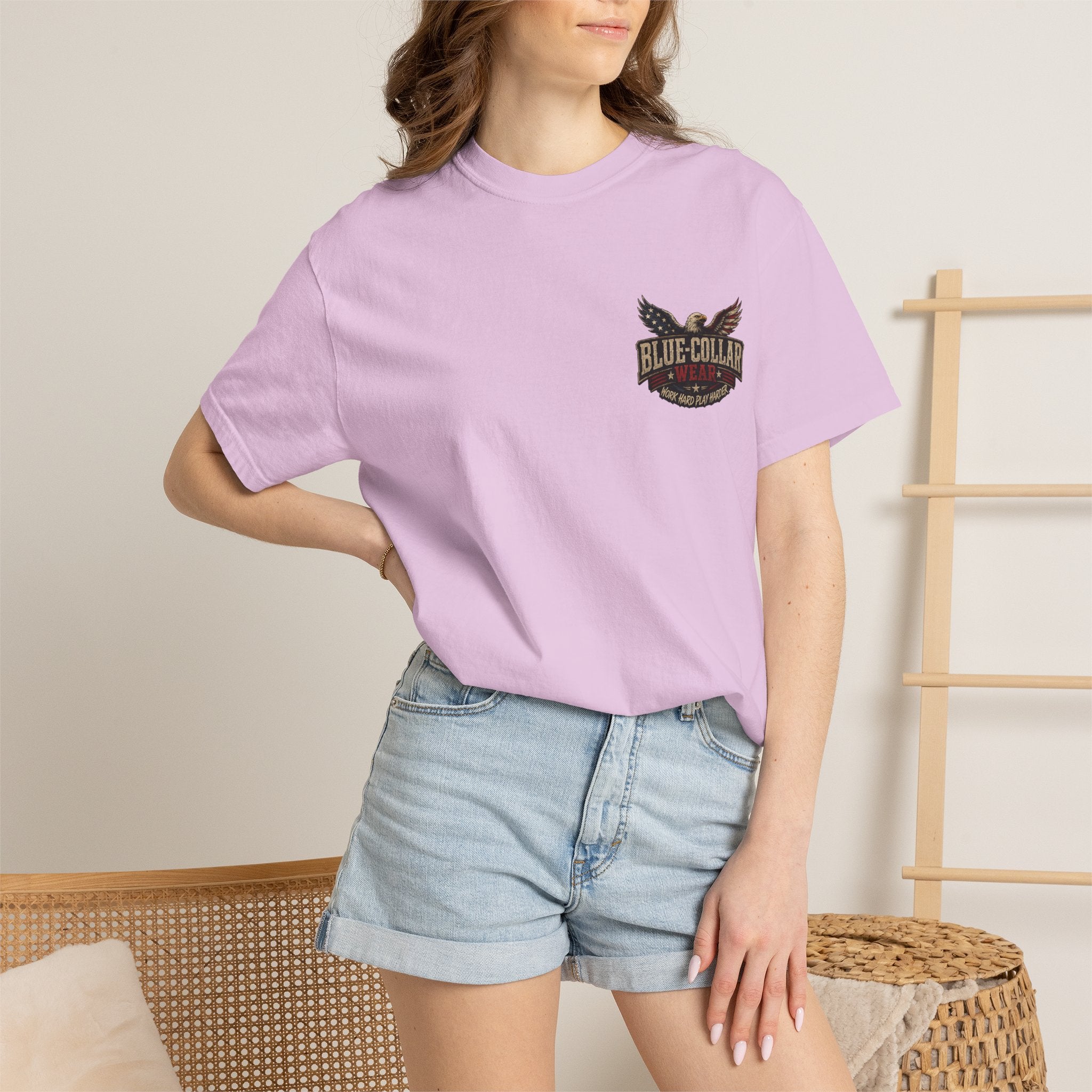 Patriotic 'America Land of the Free' T-Shirt — Eagle & Flag Graphic