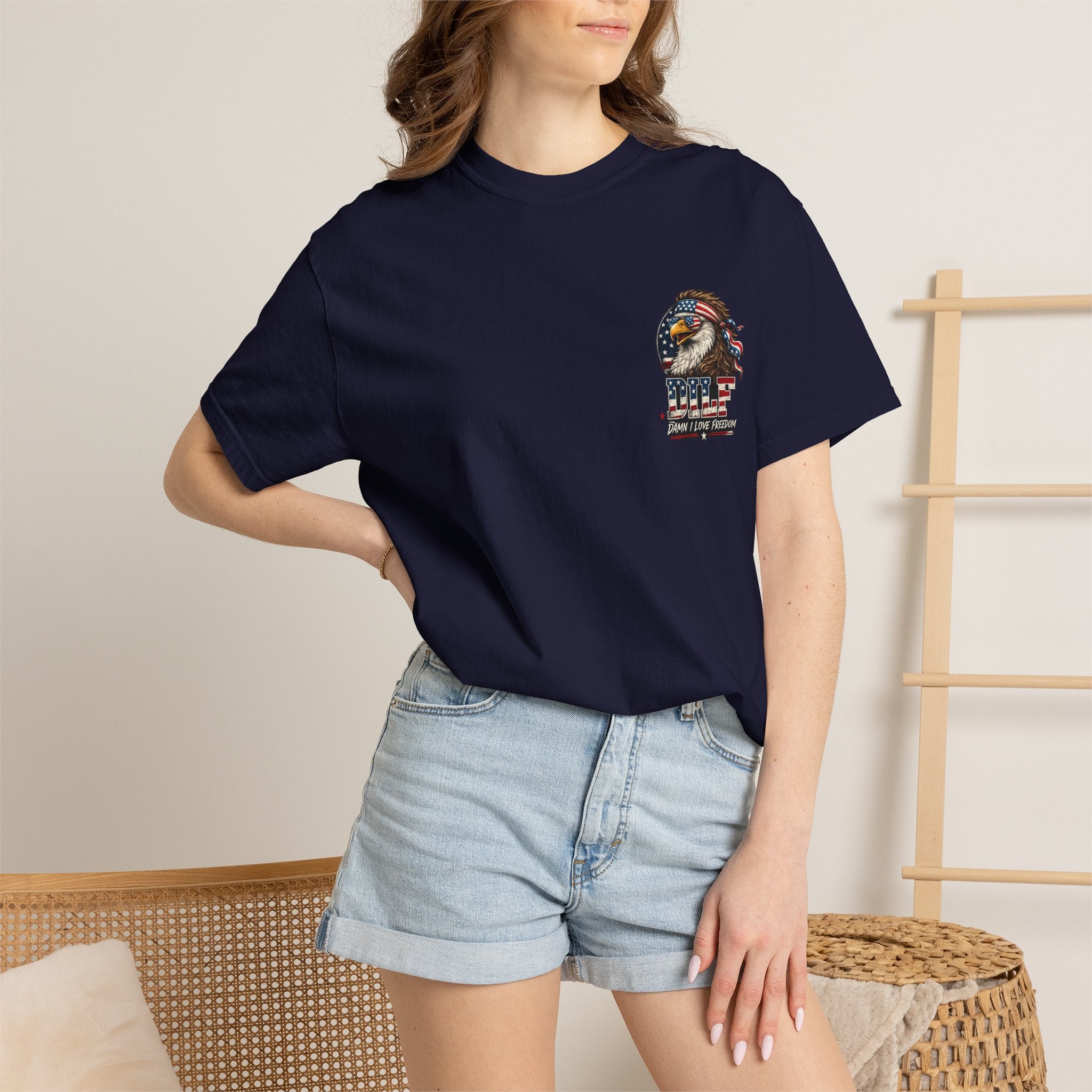 DILF Eagle T-Shirt — Patriotic "Damn I Love Freedom" Graphic Tee