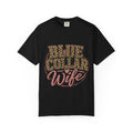 Blue Collar Wife T-Shirt — Leopard Print "Blue Collar Wife" Graphic Tee