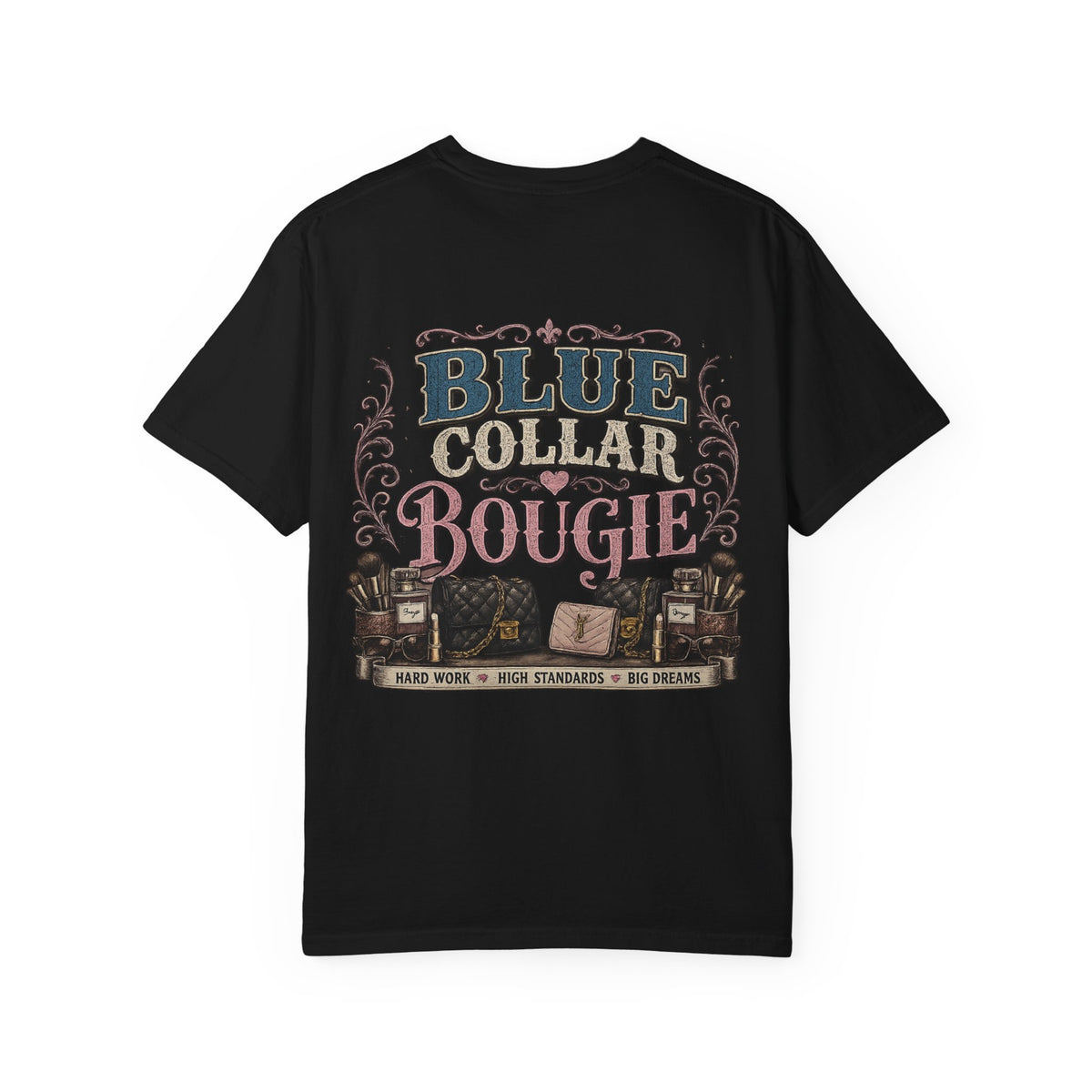 Blue Collar Bougie T-Shirt — Workwear Vintage Graphic Tee