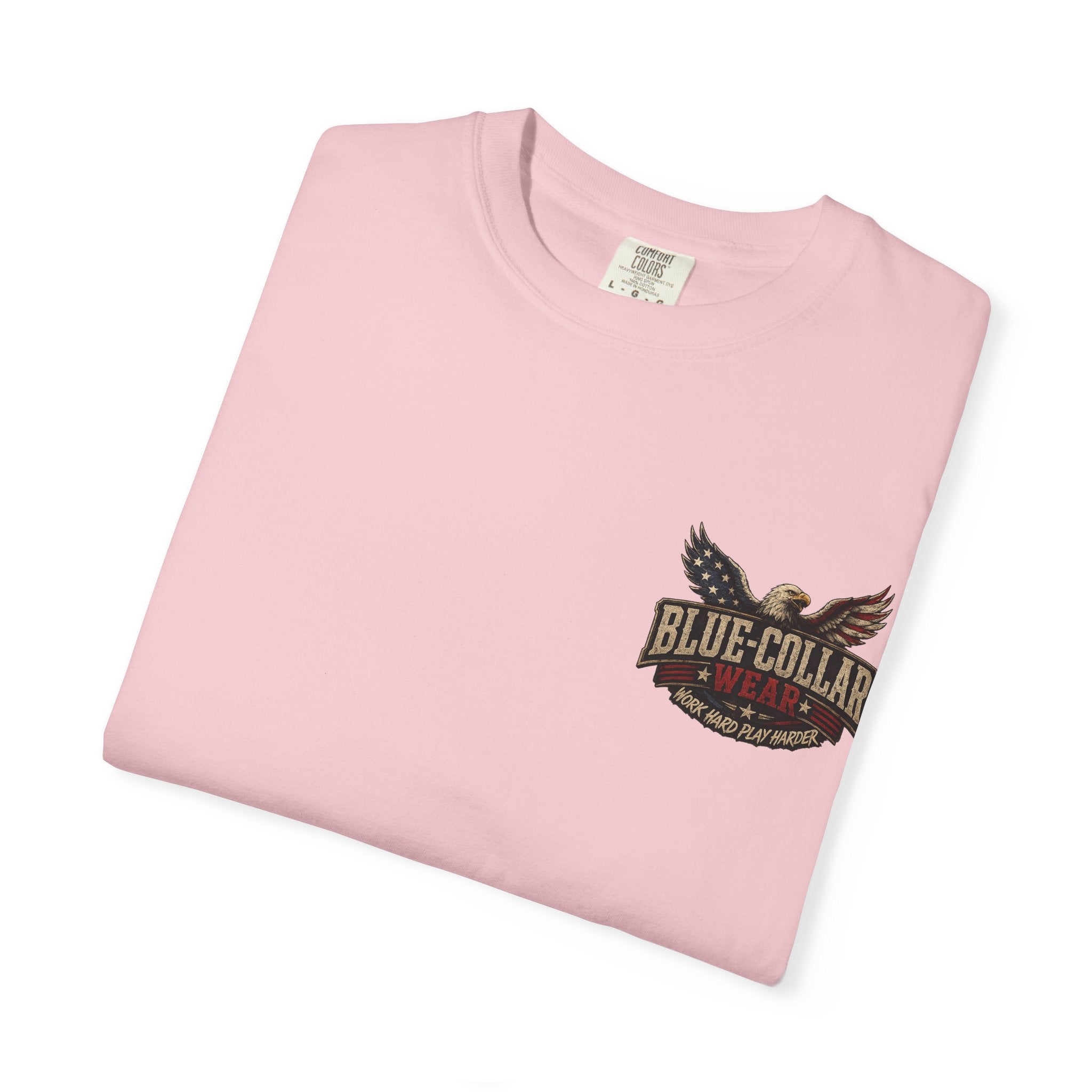 'Merica Motorcycle Eagle T-Shirt — Blue Collar 4th of July Graphic Tee