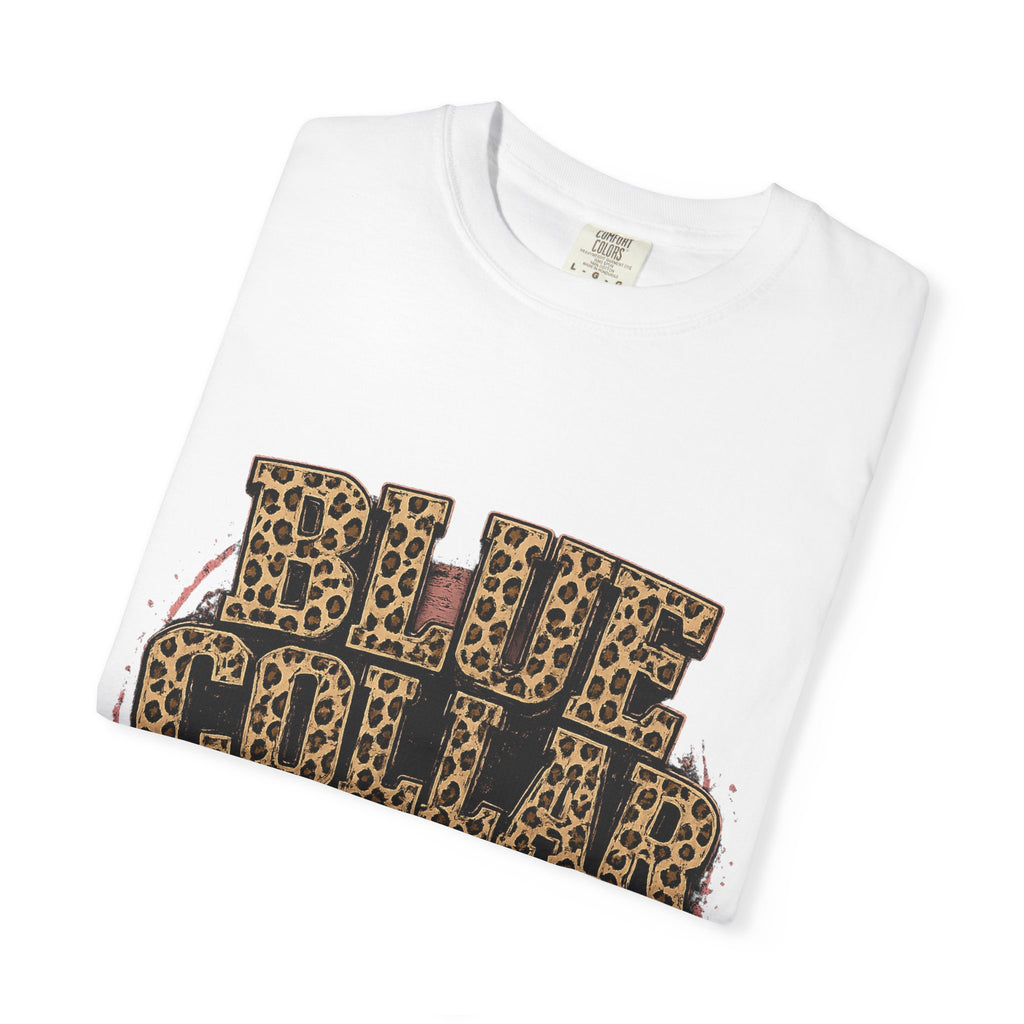 Blue Collar Wife T-Shirt — Leopard Print "Blue Collar Wife" Graphic Tee