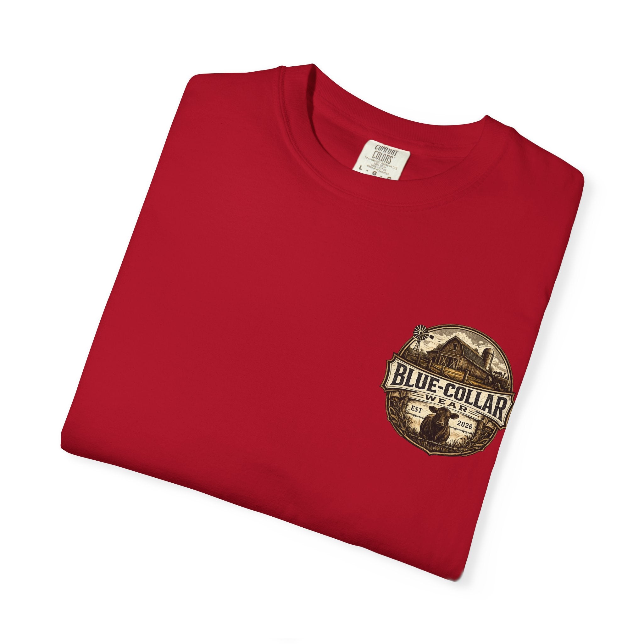 Blue-Collar Wear T-Shirt — RANCHER Workwear Tee (Est. 2026)