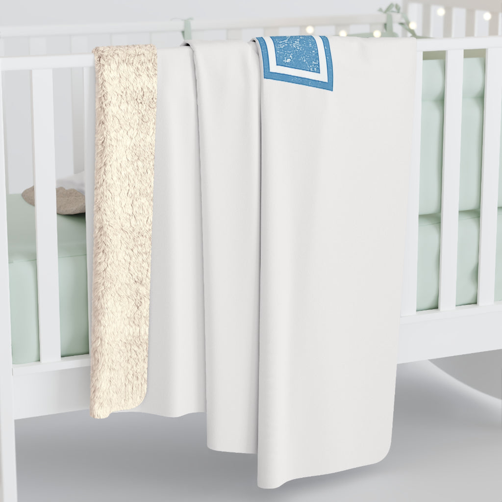 Blue Collar Wifey Sherpa Fleece Blanket — Cozy Gift for Wife, Mother’s Day & Anniversary
