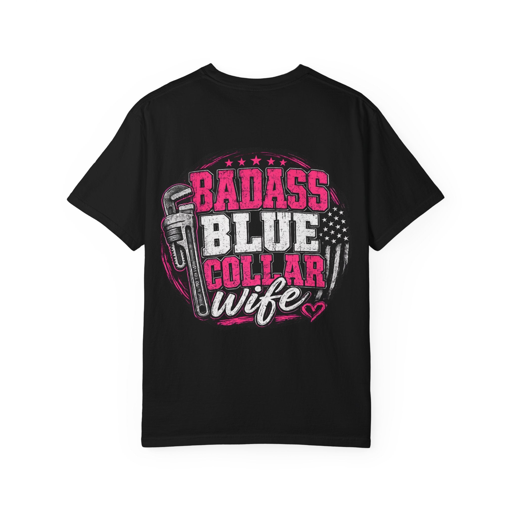 Blue Collar Wife T-Shirt — "Badass Blue Collar Wife" Graphic Tee