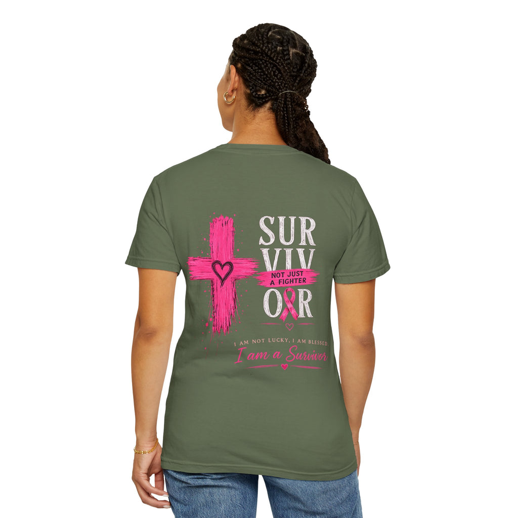 Breast Cancer Survivor T-Shirt — 'Survivor' Pink Ribbon Awareness Tee