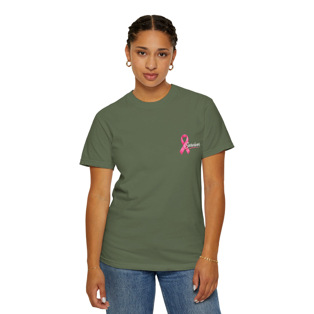 Breast Cancer Survivor T-Shirt — 'Survivor' Pink Ribbon Awareness Tee