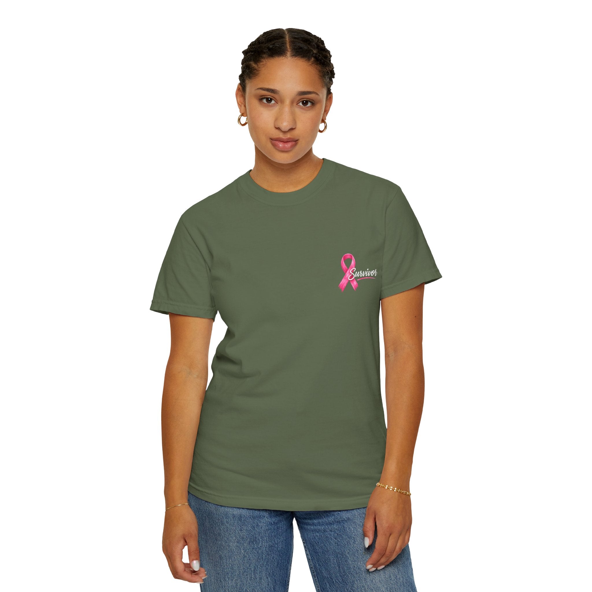 Breast Cancer Survivor T-Shirt — 'Survivor' Pink Ribbon Awareness Tee