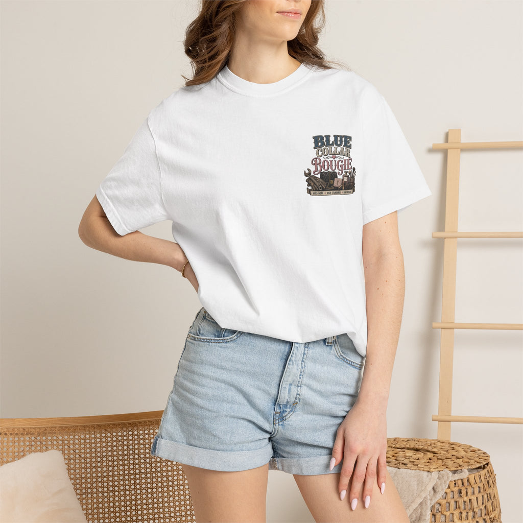 Blue Collar Bougie T-Shirt — Workwear Vintage Graphic Tee
