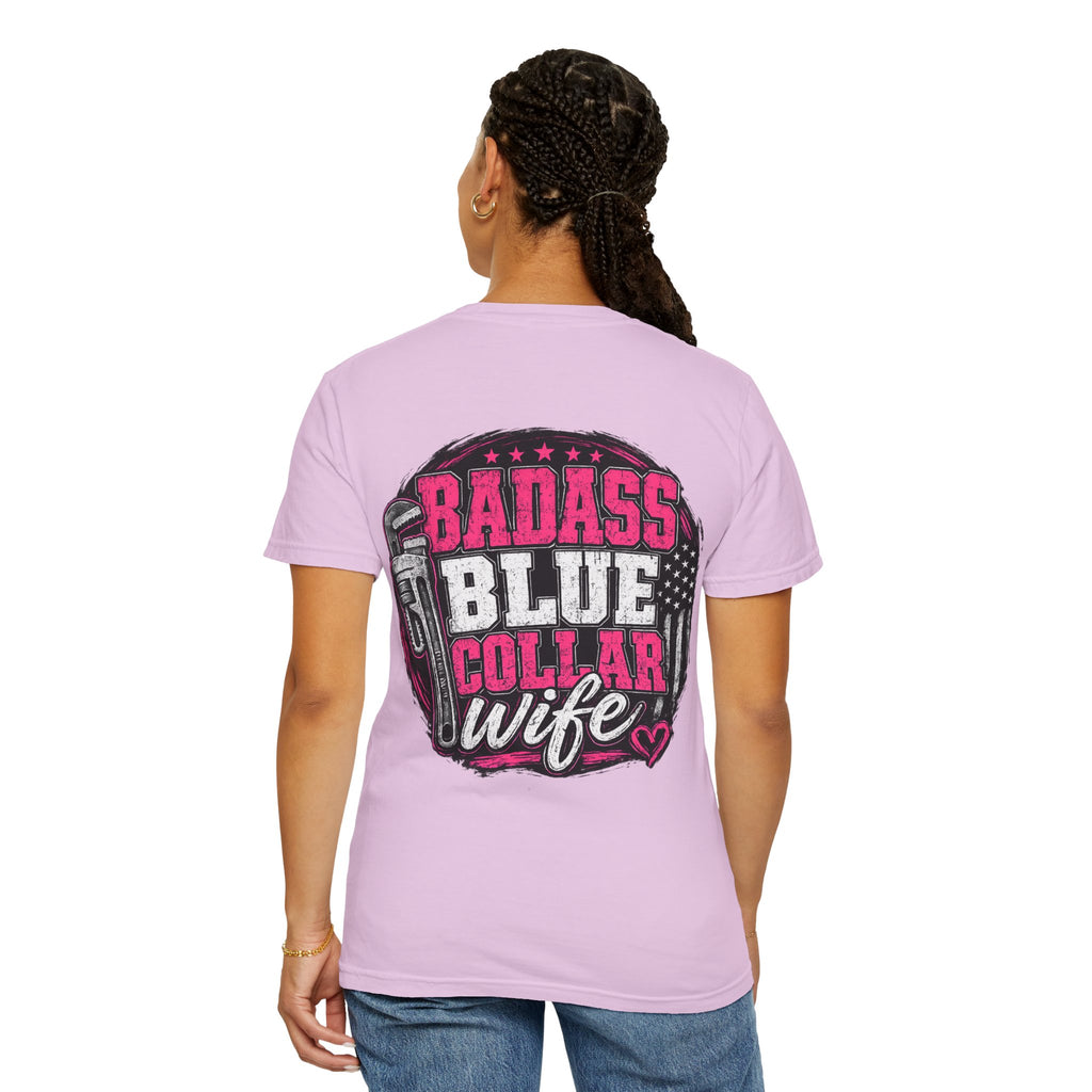 Blue Collar Wife T-Shirt — "Badass Blue Collar Wife" Graphic Tee