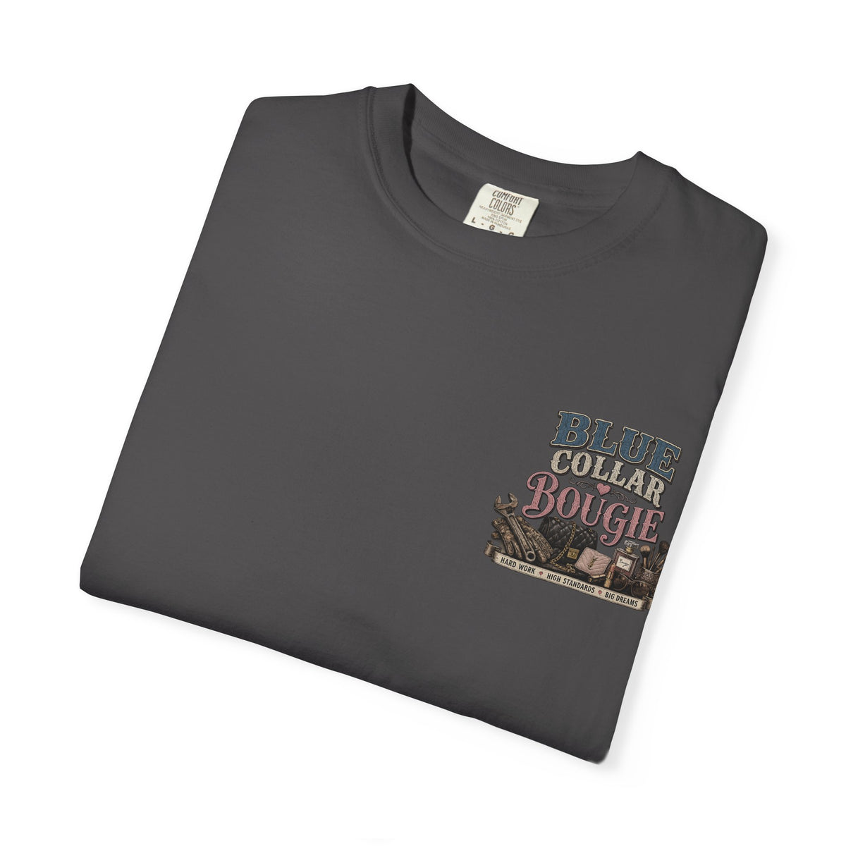 Blue Collar Bougie T-Shirt — Workwear Vintage Graphic Tee