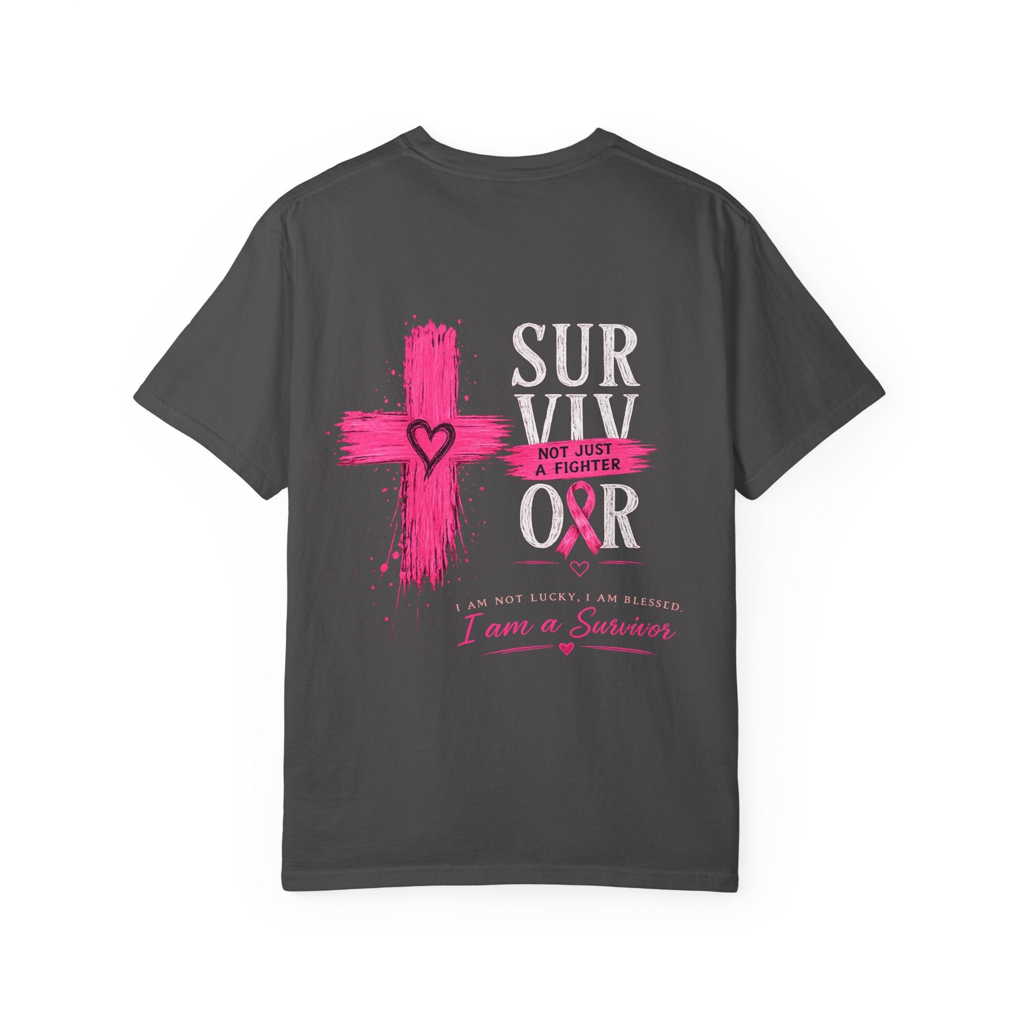 Breast Cancer Survivor T-Shirt — 'Survivor' Pink Ribbon Awareness Tee