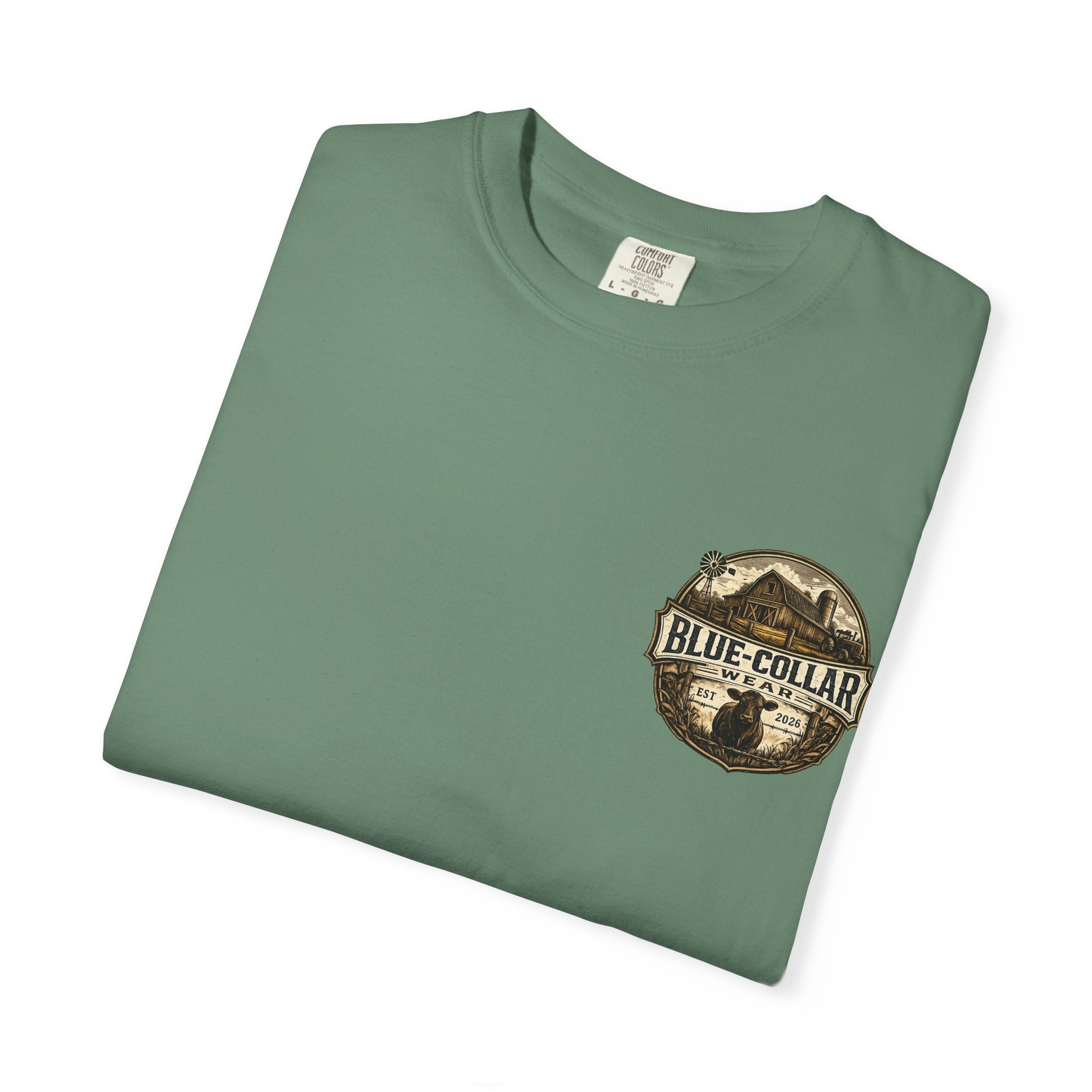 Blue-Collar Wear T-Shirt — RANCHER Workwear Tee (Est. 2026)