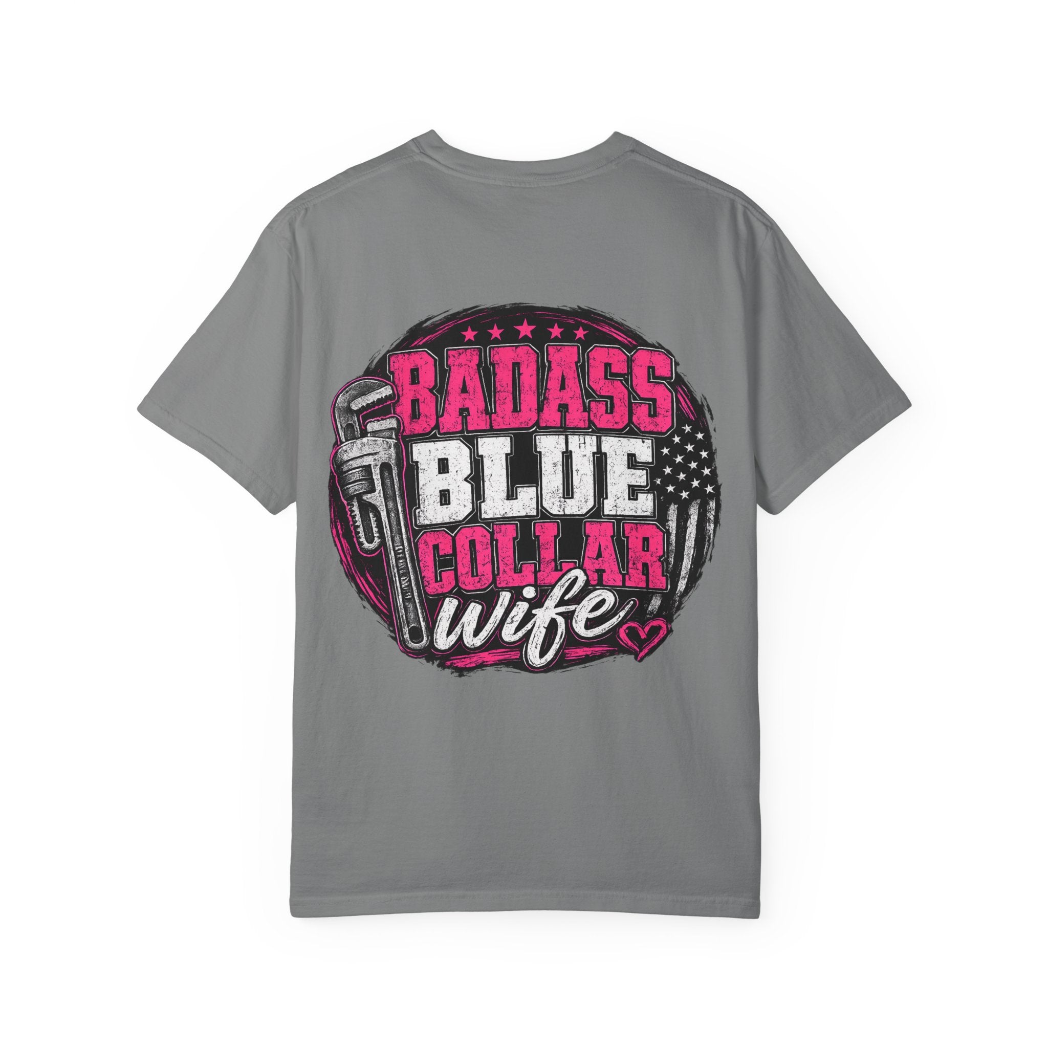 Blue Collar Wife T-Shirt — "Badass Blue Collar Wife" Graphic Tee