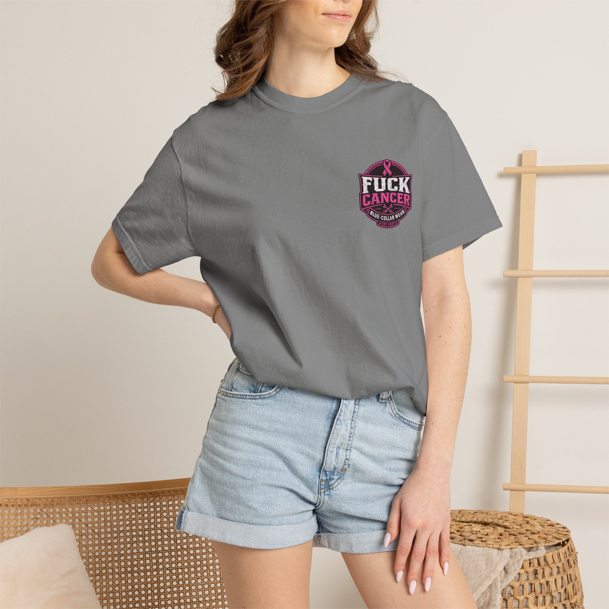 Fuck Cancer T-Shirt — Pink Ribbon Awareness Graphic Tee