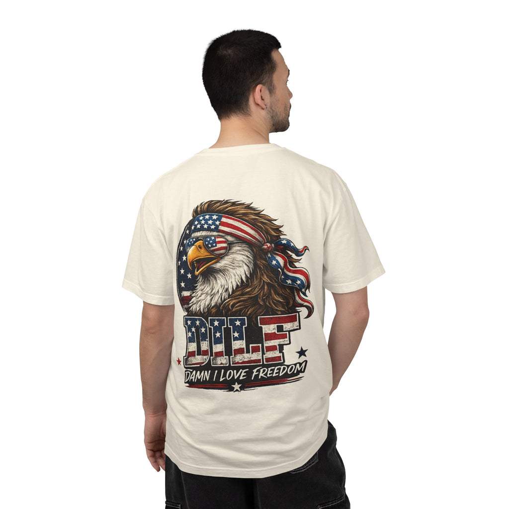 DILF Eagle T-Shirt — Patriotic "Damn I Love Freedom" Graphic Tee
