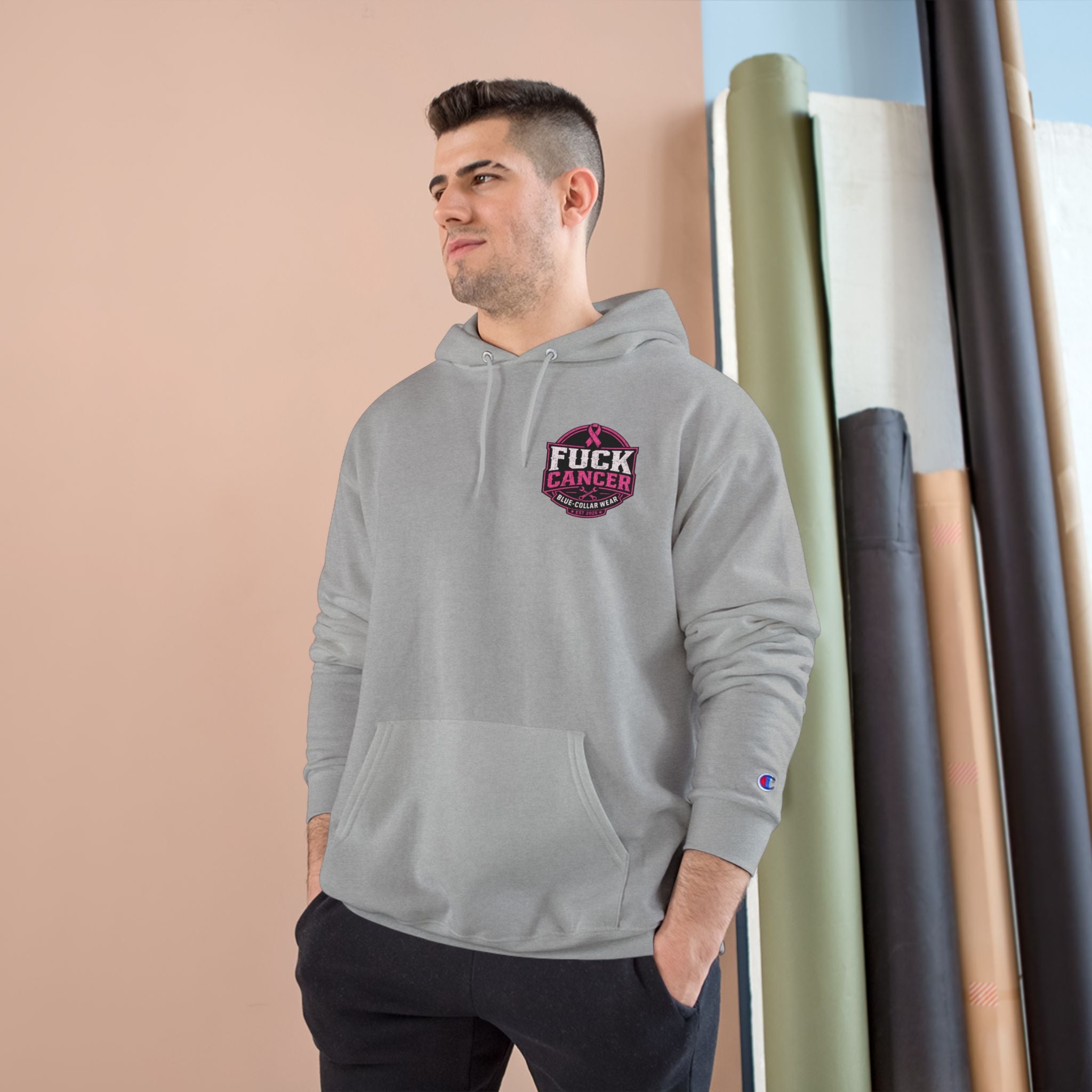 Fuck Cancer Hoodie — Pink Ribbon Awareness Champion Hoodie